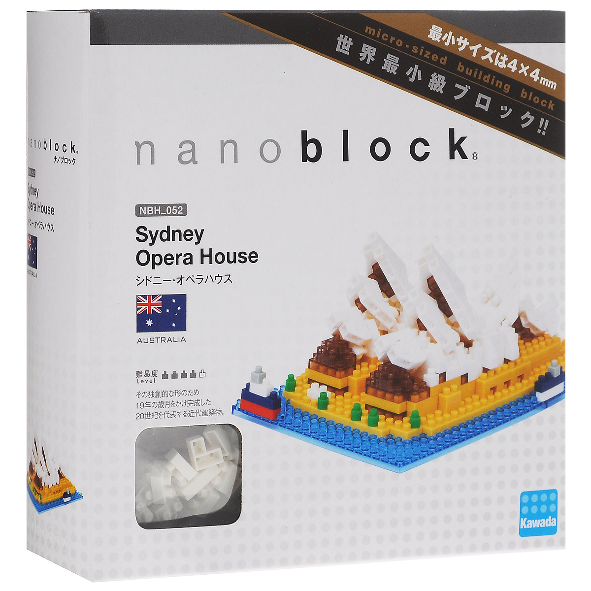 NanoBlock Мини-конструктор Сиднейский оперный театрNBH_052 NanoBlock Мини-конструктор Сиднейский оперный театрNBH_052Мини-конструктор Сиднейский оперный театр - увлекательнейший способ времяпрепровождения и уникальная возможность собрать целую коллекцию нано-моделей реальных знаменитых архитектурных объектов. Набор включает подставку-площадку, более 430 разноцветных пластиковых мини-элементов (в том числе запасные) и графическую инструкцию-схему сборки. Детали конструктора позволят собрать всемирно известный сиднейский оперный театр. Конструктор nanoBlock - самый маленький в мире конструктор, крайне необычный, как все японское. Высокоточные трехмерные модели из деталей подобных Лего, но предельно уменьшенных в размерах, стали хитом в Японии и буквально произвели фурор в Америке, Европе, Азии и Австралии. Самая маленькая деталь конструктора - 4 мм х 4 мм, а классический прямоугольный элемент 2-на-4 точки имеет размер 8 мм х 16 мм и 5 мм высотой. Запатентованный дизайн деталей и высочайшее качество пластика обеспечивают надежное соединение даже при таких небольших размерах. ...