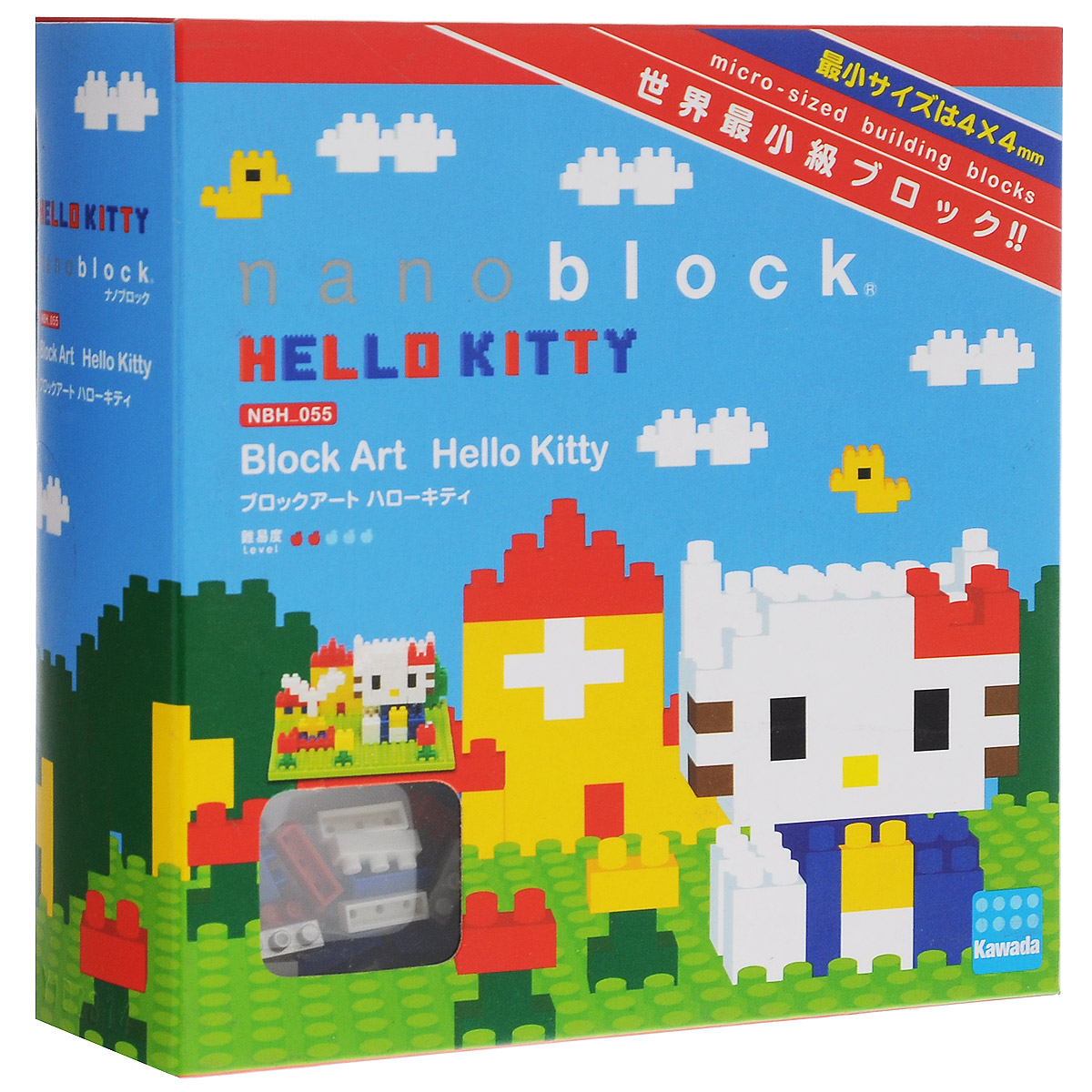 Nanoblock Мини-конструктор Hello Kitty в паркеNBH_055 Nanoblock Мини-конструктор Hello Kitty в паркеNBH_055В конструкторе Nanoblock милая и дружелюбная Hello Kitty не прочь прогуляться. На этот раз она вышла в парк, не забыв надеть свой любимый бант на левое ушко. Конструктор Nanoblock - самый маленький в мире конструктор, крайне необычный, как все японское. Высокоточные трехмерные модели из деталей подобных Лего, но предельно уменьшенных в размерах, стали хитом в Японии и буквально произвели фурор в Америке, Европе, Азии и Австралии. Чем-то сборка этого мини-Лего похожа на решение 3D-головоломки, особенно в момент, когда продолжительные усилия по сборке вознаграждаются появлением долгожданной конструкции! В комплекте: 250 элементов,запасные элементы, площадка-основание и подробная схематичная инструкция по сборке. Примерное время сборки: 40-60 минут.