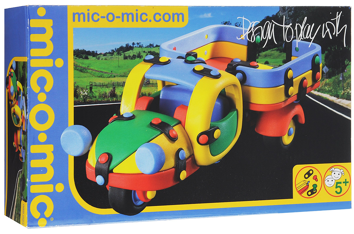 Mic-o-Mic Конструктор Грузовик трехколесный089.024 Mic-o-Mic Конструктор Грузовик трехколесный089.024Яркий пластиковый конструктор Грузовик трехколесный привлечет внимание вашего ребенка и не позволит ему скучать. С помощью элементов конструктора ребенок сможет собрать разноцветный грузовик, детали которого соединяются болтами. В комплект также входят запасные кнопки, пластины и инструмент для монтажа. Развивающие конструкторы Mic-o-Mic объединяют в себе дизайн и особое ощущение при прикосновении с обучающей педагогической идеей. Во время сборки модели особенно развиваются мелкая моторика и сила воображения, логическое и пространственное мышление и творческие способности, а также концентрация внимания и усидчивости. Оригинальные конструкторы Mic-o-Mic разработаны в Германии и являются особыми игрушками для детей, направленными на развитие различных способностей и навыков. Набор состоит из отдельных деталей с приятной на ощупь текстурой и уникальной системы крепления из соединительных планок и кнопок для сборки модели. Будь то крылья, колеса или паруса, модели...