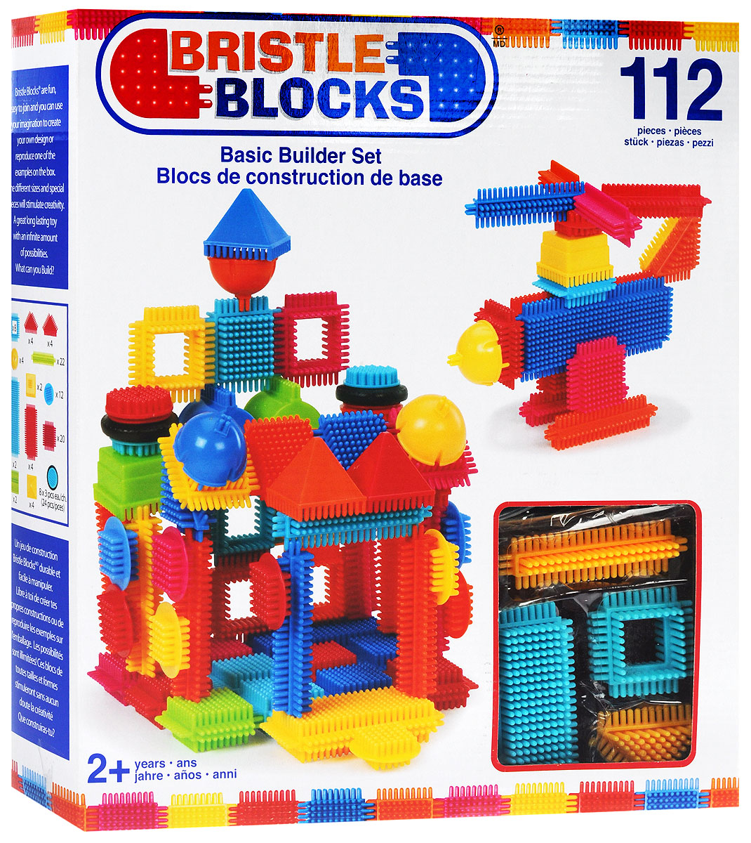 Battat Конструктор Bristle Blocks 6816868168 Battat Конструктор Bristle Blocks 6816868168Оригинальный игольчатый конструктор Battat Bristle Blocks - тактильный детский конструктор, который позволит вашему ребенку проявить свою фантазию. Элементы конструктора выполнены из яркого разноцветного пластика и оснащены игольчатыми сторонами, которые легко соединяются между собой практически в любой плоскости. Комплект включает 112 элементов для сборки конструктора. Игольчатый конструктор Battat Bristle Blocks поможет ребенку развить мелкую моторику рук, логическое и пространственное мышление, творческие способности, а также поможет научиться соотносить форму и величину предметов.