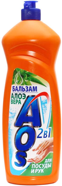 Жидкость для мытья посуды AOS Бальзам. Алоэ вера, 1 л446-3 Жидкость для мытья посуды AOS Бальзам. Алоэ вера, 1 л446-3Жидкость для мытья посуды AOS Бальзам. Алоэ вера эффективно удаляет любые загрязнения даже в холодной воде, отлично смывается водой. Благодаря новой сбалансированной формуле средство отлично пенится, придает посуде кристальный блеск, после ополаскивания не оставляет разводов. Бальзам алоэ вера смягчает и увлажняет кожу рук. Характеристики: Объем: 1 л. Артикул: 446-3. Товар сертифицирован.