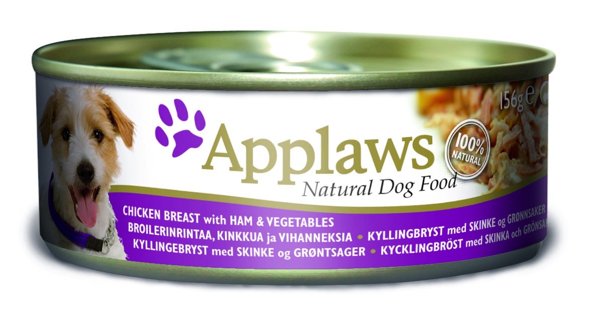 Консервы для собак Applaws, с курицей, ветчиной и овощами, 156 г10283 Консервы для собак Applaws, с курицей, ветчиной и овощами, 156 г10283Каждая баночка Applaws содержит порцию свежего мяса, приготовленного в собственном бульоне. Для приготовления любого типа консервов используется мясо животных свободного выгула, выращенных на фермах Англии. В состав каждого рецепта входит только три/четыре основных ингредиента и ничего более. Не содержит ГМО, синтетических консервантов или красителей. Не содержит вкусовых добавок. Состав: филе куриной грудки 28%, куриный бульон 28%, ветчина 15%, мякоть тыквы 8%, молодая морковь 8%, зеленый горошек 8%, рис 5%. Анализ: белок 13%, клетчатка 1%, жиры 0,3%, зола 2%, влага 82%. Товар сертифицирован.