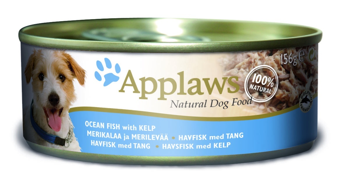Консервы для Собак с Океанической рыбой и морской капустой (Dog Ocean Fish with Kelp), 156 г10285 Консервы для Собак с Океанической рыбой и морской капустой (Dog Ocean Fish with Kelp), 156 г10285Один из девизов компании Applaws – “Все только натуральное и качественное!”. Поэтому вся продукция выпускается согласно строгому регламенту качества, каждая партия продукции проходит обязательную проверку и анализы. Консервы изготовлены из свежего мяса 75%, приготовленного в собственном бульоне 24%. В состав каждого рецепта входит только три/четыре основных ингредиента и ничего более. Не содержит ГМО, синтетических консервантов или красителей. Не содержит вкусовых добавок. Состав: Скумбрия 40%, филе тунца 30%, рыбный бульон 20%, морская капуста 5%, рис 5%. Гарантированный анализ: Белок 12%, Клетчатка 1%, Жиры 1%, Зола 3%, Влага 83.