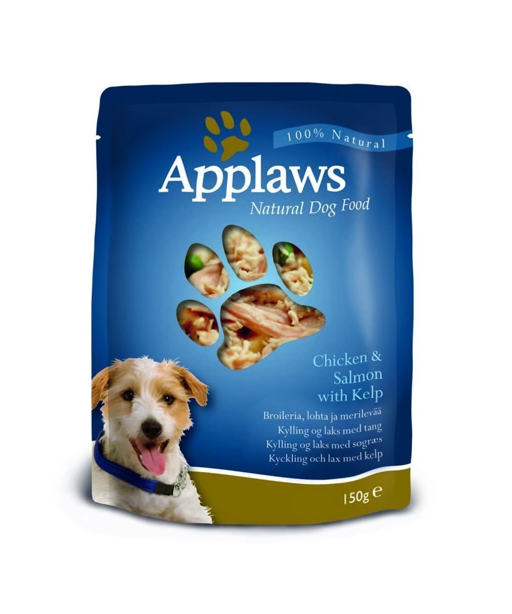 Паучи для Собак с Курицей, Лососем и овощным ассорти (Dog Chicken & Salmon - Veg Pouch), 150 г10288 Паучи для Собак с Курицей, Лососем и овощным ассорти (Dog Chicken & Salmon - Veg Pouch), 150 г10288Паучи для собак Applaws – это 150 г настоящего удовольствия. Нежное мясо/рыба в собственном бульоне с лакомыми добавками, как: лосось, молодые овощи и пр. Условия хранения: в прохладном темном месте