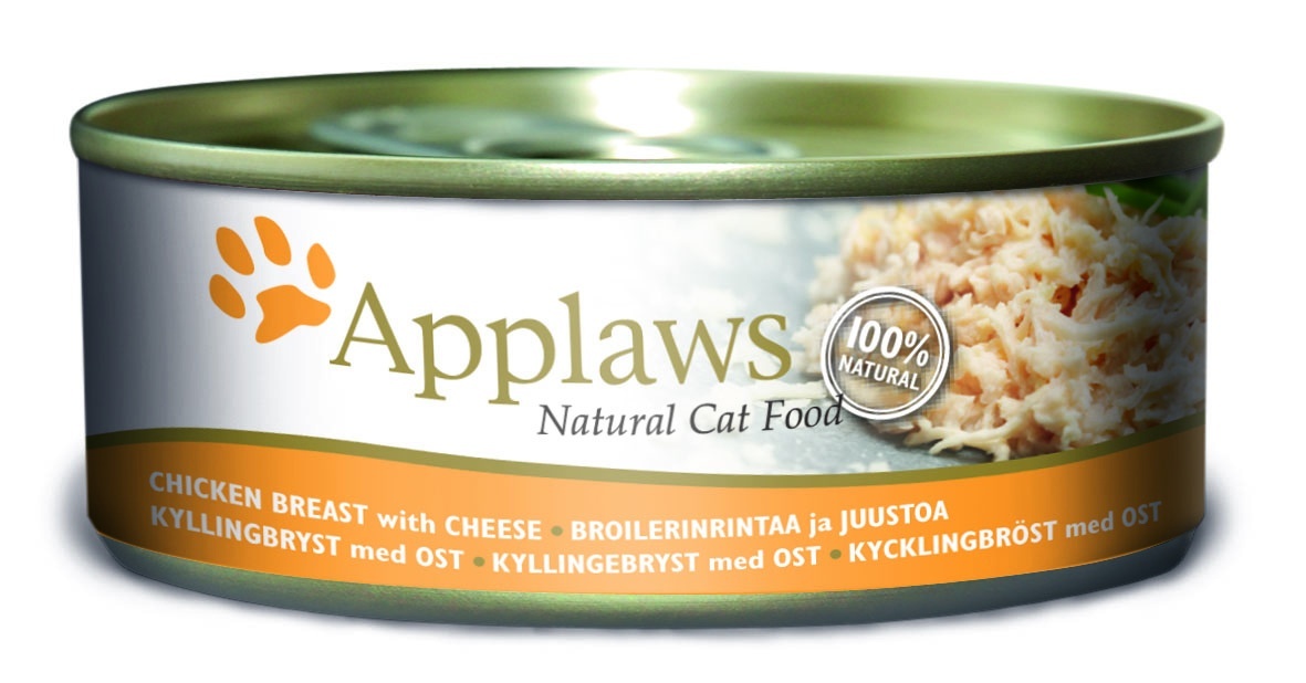 Консервы для кошек Applaws, с куриной грудкой и сыром, 156 г24354 Консервы для кошек Applaws, с куриной грудкой и сыром, 156 г24354Каждая баночка Applaws содержит порцию свежего мяса, приготовленного в собственном бульоне. Для приготовления любого типа консервов используется мясо животных свободного выгула, выращенных на фермах Англии. В состав каждого рецепта входит только три/четыре основных ингредиента и ничего более. Не содержит ГМО, синтетических консервантов или красителей. Не содержит вкусовых добавок. Состав: Филе куриной грудки 70%, куриный бульон 24%, сыр 5%, рис 1%. Гарантированный анализ: Белок 14%, Клетчатка 1%, Жиры 0,3%, Зола 2%, Влага 82%. Товар сертифицирован. Условия хранения: в прохладном темном месте