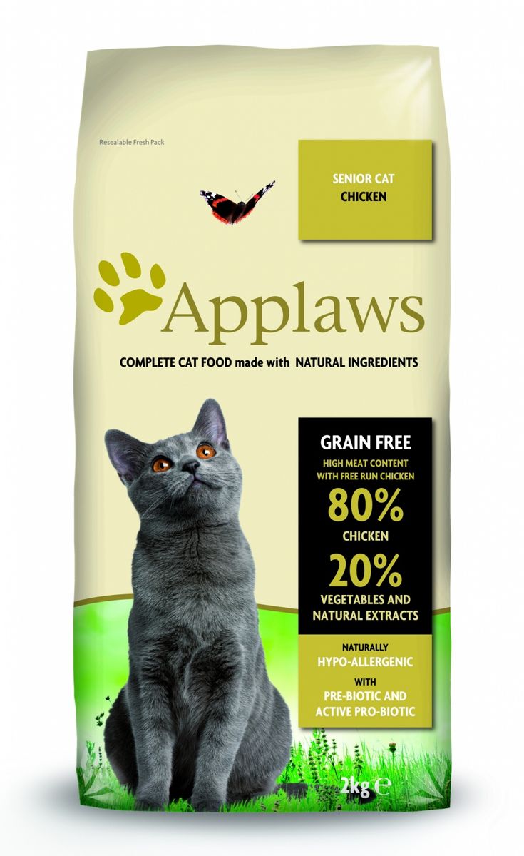 Беззерновой для Пожилых кошек Курица/Овощи: 80/20% (Dry Cat Senior), 2 кг24398 Беззерновой для Пожилых кошек Курица/Овощи: 80/20% (Dry Cat Senior), 2 кг24398Беззерновая линейка Холистик кормов для кошек Applawsизготовлена по особым рецептам, разработанными диетологами института Великобритании. Правильная диета очень важна для питомцев, ведь она меняется в зависимости от жизненного цикла. Также полнорационные корма должны включать в себя необходимое количество витаминов и минералов. В рецептах сухих кормов Applaws учтен не только перечень наиболее необходимых минералов и витаминов, но и их строгий баланс. Так как сухой корм изготавливается только из натуральных качественных ингредиентов, крокеты привлекут внимание любого, даже очень привередливого питомца. Состав: Дегидрированное мясо цыпленка (мин. 75%), мелкопорубленное филе цыпленка (мин. 12%), молодой картофель (мин. 6%), свекла, пивные дрожжи, подлива с мяса птицы приготовленной в собственном соку (мин. 1%), Клетчатка, лососевый жир (источник Омега 3), кокосовое масло, витамины и минералы, яичный порошок, хлорид натрия, карбонат кальция, сушеные водоросли, клюква, DL -...