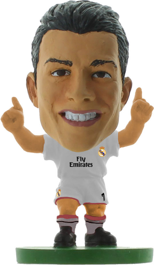 Soccerstarz Фигурка футболиста Real Madrid Cristiano Ronaldo401108 Soccerstarz Фигурка футболиста Real Madrid Cristiano Ronaldo401108Фигурка футболиста клуба Реал Мадрид (Испания) - Криштиану Роналду Фигурка идеальна как игрушка и подарок для коллекционеров - поклонников футбола. Роспись ручной работы точно отражает детали формы клуба данного сезона, номер и фамилию футболиста. •В наборе прилагается карточка с данными об игроке. •Поставляется в прозрачном блистере. •Материал - пластик. •Высота фигурки - 5 см.