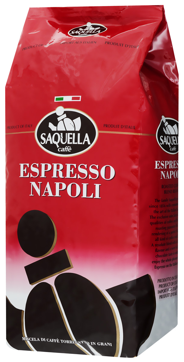 Saquella Espresso Napoli кофе в зернах, 1000 г8002650000333 Saquella Espresso Napoli кофе в зернах, 1000 г8002650000333Saquella Espresso Napoli - это смесь, которая создана на основе лучших сортов Бразильской и Центральноамериканской арабики и Африканской робусты. Сорт отличает средняя плотность и мягкая винная терпкость.