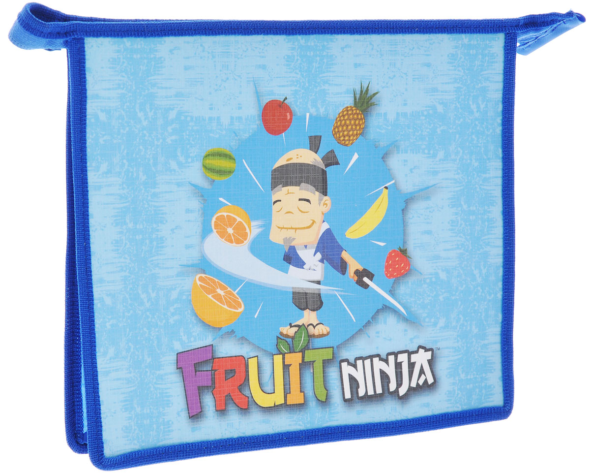 Action! Папка на молнии Fruit Ninja, цвет: синий. Формат A5FN-FZA5_синий Action! Папка на молнии Fruit Ninja, цвет: синий. Формат A5FN-FZA5_синийПапка на молнии Action! Fruit Ninja формата А5 - это оптимальный способ уберечь от деформации тетради, документы, рисунки и прочие бумаги. С ней можно забыть о таких проблемах, как погнутые уголки и края. Кроме того, теперь все необходимые бумаги и тетради будут аккуратно собраны, а не распределены по разным местам, что сократит время их поиска. Задняя стенка папки прозрачна, что позволяет видеть содержимое в ней и быстрее отыскать нужный предмет. Аксессуар закрывается на молнию, поэтому вы можете быть уверены, что положенные в нее бумаги не выпадут.
