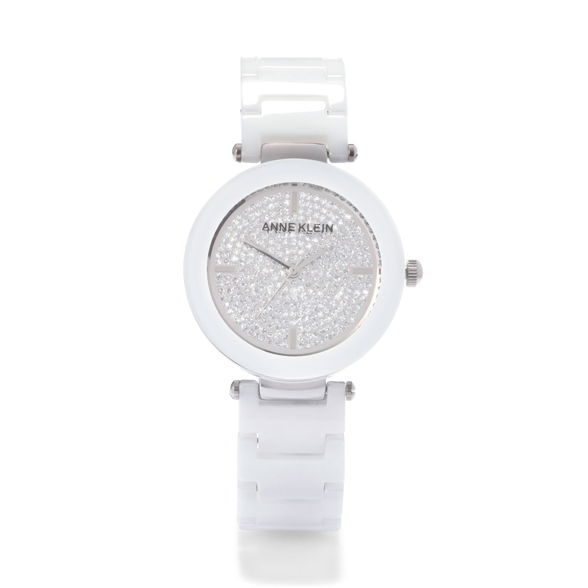 Часы наручные женские Anne Klein Ceramics, цвет: белый, стальной. 1019PVWT1019PVWT Часы наручные женские Anne Klein Ceramics, цвет: белый, стальной. 1019PVWT1019PVWTЭлегантные женские часы Anne Klein Ceramics изготовлены из нержавеющей стали, керамики и минерального стекла. Циферблат часов оформлен символикой бренда и блестками. Корпус изделия оснащен кварцевым механизмом, который имеет степень влагозащиты равную 3 Bar, дополнен устойчивым к царапинам минеральным стеклом. Браслет оснащен складным замком с дополнительным звеном, который позволит с легкостью снимать и надевать изделие. Часы поставляются в фирменной упаковке. Часы Anne Klein Ceramics подчеркнут изящность женской руки и отменное чувство стиля у их обладательницы.