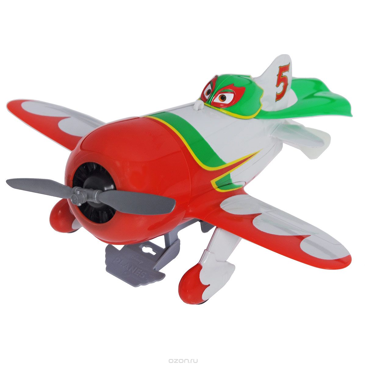 Planes Самолет Chupacabra, подвешиваемый к потолку3089807 (красный-зеленый-белый) Planes Самолет Chupacabra, подвешиваемый к потолку3089807 (красный-зеленый-белый)Самолет Planes Chupacabra несомненно развлечет вашего ребенка. Самолетик выполнен из прочного пластика в виде Чупакабры, героя популярного мультфильма Planes (Самолеты). С помощью специального крепления с леской он подвешивается к потолку. В комплект входит схематичная инструкция на русском языке по эксплуатации игрушки. Ваш ребенок с удовольствием будет наблюдать за захватывающим полетом чемпиона Кругосветной Гонки. Порадуйте его таким замечательным подарком! Необходимо купить 1 батарейку напряжением 1,5V типа АА (не входит в комплект). Элементы крепления к потолку в комплект не входят.