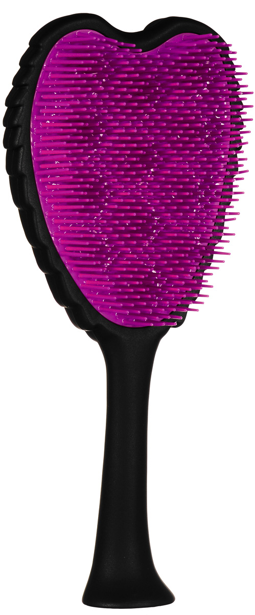 TANGLE ANGEL EXTREME Щетка для волос тон Black/Pink21005. TANGLE ANGEL EXTREME Щетка для волос тон Black/Pink21005.Прекрасная внешне и максимально функциональная форма щетки позволяет контролировать процесс каждый день и держать ее как за «крылья», так и за ручку - в зависимости от того, к чему вы привыкли. Для того, чтобы расческа легко и безболезненно распутывала даже самые непослушные пряди, Tangle Angel создали новую форму головки, где щетинки расположены на разной высоте, за счет чего она может легко скользить по волосам и разглаживать проблемные участки. Щетку можно использовать даже во время сушки и не бояться, что она утратит первоначальную форму или навредит волосам.