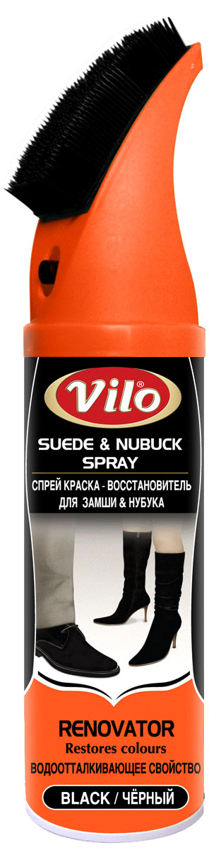 Спрей краска-восстановитель для замши и нубука Vilo, цвет: черный, 200 мл17584 Спрей краска-восстановитель для замши и нубука Vilo, цвет: черный, 200 мл17584Спрей краска-восстановитель для замши и нубука Vilo обладает водоотталкивающим эффектом, освежает цвет. Баллон снабжен специальной щеточкой для легкого нанесения. Состав: растворители, пропелленты, красители, бутан/пропан. Товар сертифицирован.