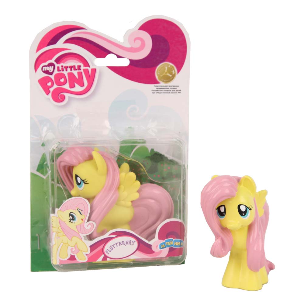 My Little Pony Пластизоль Пони ФлаттершайGT6705 My Little Pony Пластизоль Пони ФлаттершайGT6705Моя Маленькая Пони от Hasbro - это игрушки, созданные по мотивам мультфильма о волшебницах пони и их волшебном мире, где процветают добро и дружба! Маленькие фигурки волшебных пони из мультсериала - настолько миниатюрные, что их можно брать с собой куда захочешь! Каждая фигурка очень точна в исполнении, все детали очень точно прорисованы. Каждая малютка пони украшена фигурными хвостом и гривой. У малышек пони Hasbro много друзей, всех можно купить отдельно. Фигурка Мини-пони Fluttershy высотой 9 см, выполненная целиком из пластика.