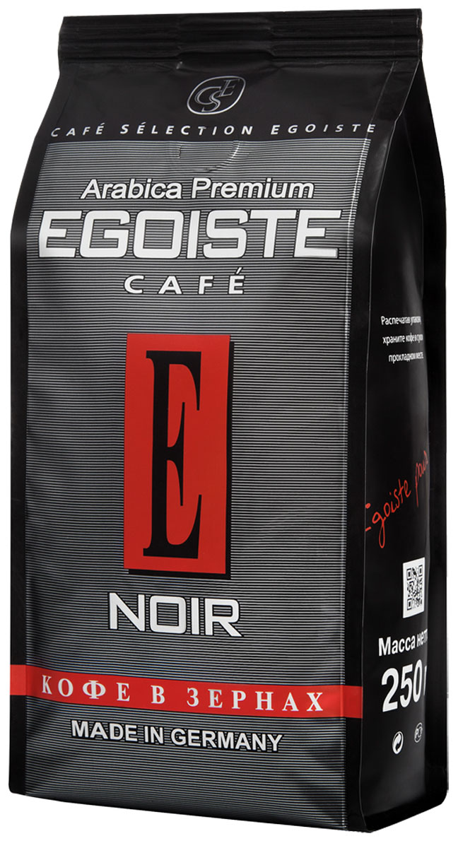 Egoiste Noir кофе в зернах, 250 г4009041103196 Egoiste Noir кофе в зернах, 250 г4009041103196Великолепная смесь высокогорной и равнинной Кенийской Арабики, отличающейся богатым ароматом, нежной кислинкой и мягким вкусом. Отборные зерна равнинной арабики придают этому кофе изумительный аромат, а завершенность вкусу дарит кофе с лучших высокогорных плантаций.