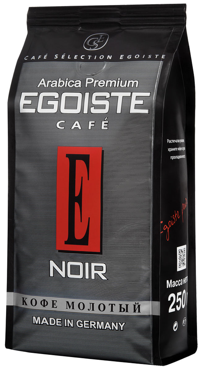 Egoiste Noir кофе молотый, 250 г4009041103202 Egoiste Noir кофе молотый, 250 г4009041103202Великолепная смесь высокогорной и равнинной Кенийской Арабики, отличающейся богатым ароматом, нежной кислинкой и мягким вкусом. Отборные зерна равнинной арабики придают этому кофе изумительный аромат, а завершенность вкусу дарит кофе с лучших высокогорных плантаций.