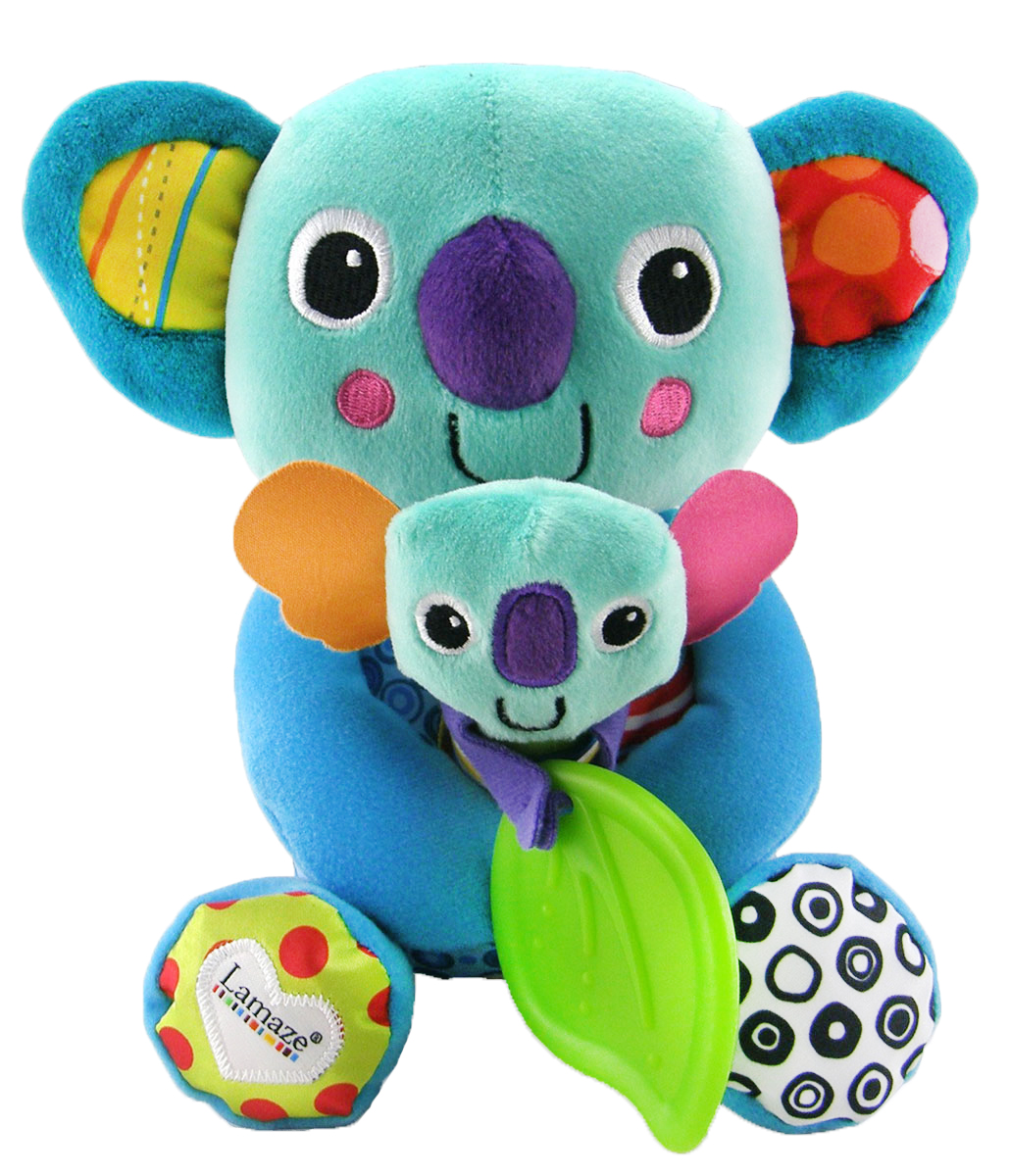 Lamaze Мягкая развивающая игрушка Веселые коалы, 20 смLC27162RU Lamaze Мягкая развивающая игрушка Веселые коалы, 20 смLC27162RUМягкая развивающая игрушка Lamaze Веселые коалы - это удивительная развивающая игрушка, выполненная в виде мамы-коалы, у которой на ручках сидит малыш, держащий в лапках листик эвкалипта. Необычный насыщенный колорит и сочетание контрастных цветов сразу же привлекут внимание крохи. Коалы такие дружелюбные и уютные, что их сразу хочется взять на ручки, потрогать и погладить. Ножки и ушки мамы-коалы приятно шелестят при надавливании. Игрушка изготовлена из абсолютно безвредных материалов, рекомендована малышам с 6 месяцев. Мягкая развивающая игрушка Lamaze Веселые коалы способствует развитию первичных навыков внимательности, наблюдательности, мелкой моторики, повышению коэффициента эмоциональности (вызывает улыбку и смех) и познания в целом, вырабатывает у малыша реакцию на звук.