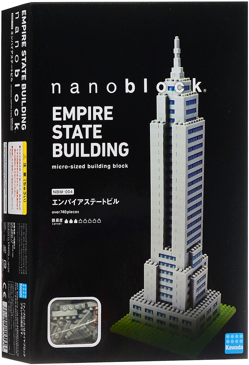 Nanoblock Мини-конструктор Эмпайр стейт билдингNBM_004 Nanoblock Мини-конструктор Эмпайр стейт билдингNBM_004Одна из лучших и самых красивых моделей из Наноблока, заслуженно любимая фанатами бренда. Конструктор nanoBlock - самый маленький в мире конструктор, крайне необычный, как все японское. Высокоточные трехмерные модели из деталей подобных Лего, но предельно уменьшенных в размерах, стали хитом в Японии и буквально произвели фурор в Америке, Европе, Азии и Австралии. Самая маленькая деталь конструктора - 4 мм х 4 мм, а классический прямоугольный элемент 2-на-4 точки имеет размер 8 мм х 16 мм и 5 мм высотой. Запатентованный дизайн деталей и высочайшее качество пластика обеспечивают надежное соединение даже при таких небольших размерах. Нано-размер деталей позволяет добиться невероятной реалистичности у собранных конструкций. В результате получаются небольшие по масштабу объекты невиданной точности. Модель первого в мире 102-этажного небоскреба. Эмпайр-стейт-билдинг с 1931 по 1972, до открытия Северной башни Всемирного торгового центра, являлся...