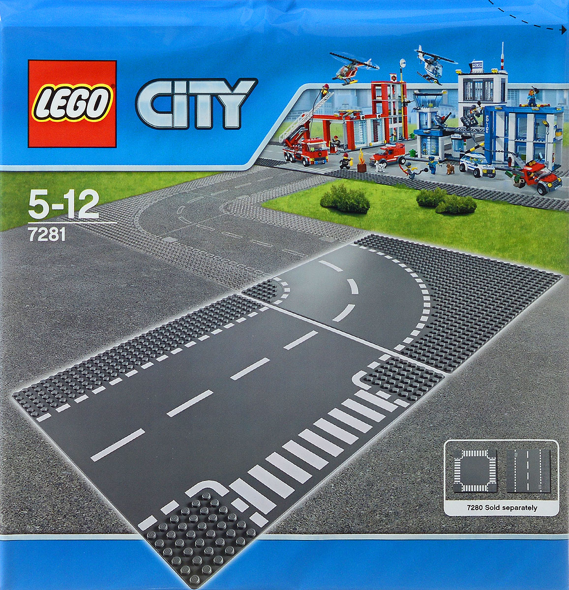 LEGO City Конструктор Т-образная развязка 72817281 LEGO City Конструктор Т-образная развязка 72817281Конструктор LEGO серии City Т-образная развязка предназначена специально для игр с машинками Lego. На пластину нанесена дорожная разметка. Пластина состоит из двух участков дороги. С помощью такой пластины можно создавать сложные трассы и превратить игру в настоящие приключения! В процессе игры с конструкторами LEGO дети приобретают и постигают такие необходимые навыки как познание, творчество, воображение. Обычные наблюдения за детьми показывают, что единственное, чему они с удовольствием посвящают время - это игры. Игра - это состояние души, это веселый опыт познания реальности. Играя, дети создают собственные миры, осваивают их, восстанавливают прошедшие и будущие события через понарошку, а, познавая, приобретают знания и умения. Фантазия ребенка безгранична, беря свое начало в детстве, она позволяет ребенку учиться представлять в уме, она помогает ему выражать свою индивидуальность, творить, давать форму или выражение чувствам, идеям, а это означает, что ребенок, несомненно,...