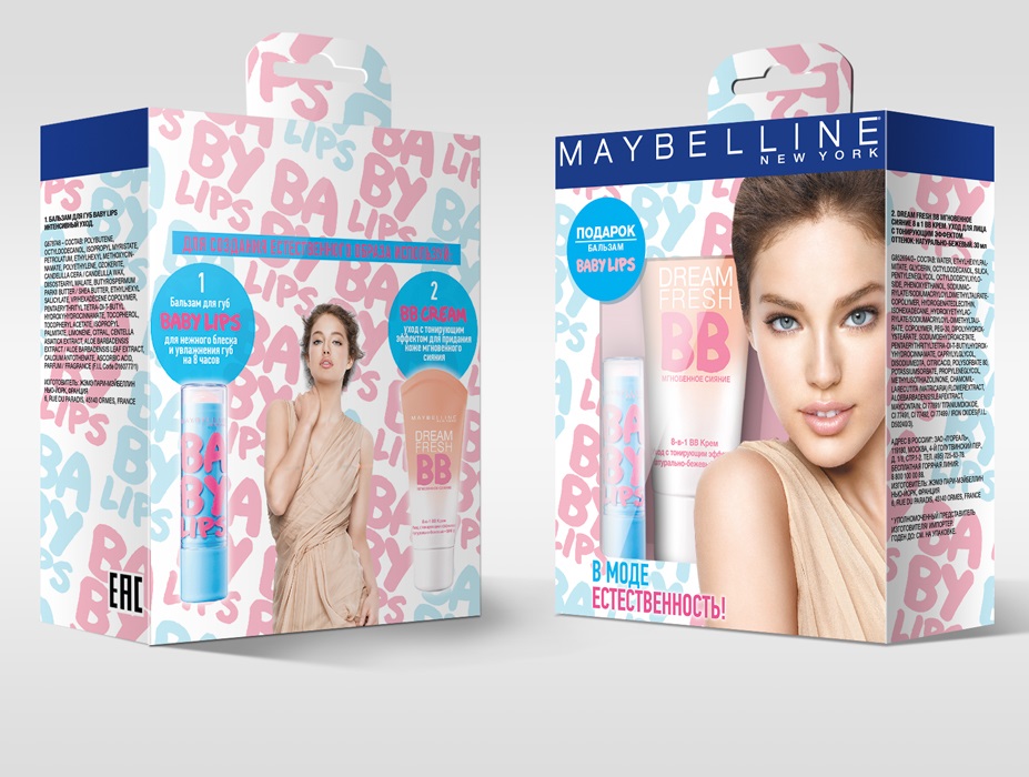 Maybelline New York Подарочный набор: BB-Крем Dream Fresh, Мгновенное сияние, с тонирующим эффектом, натурально-бежевый, 30 мл + Бальзам для губ Baby Lips. Интенсивный уход, от обветривания и трещин, 1,78 млYRU02281 Maybelline New York Подарочный набор: BB-Крем Dream Fresh, Мгновенное сияние, с тонирующим эффектом, натурально-бежевый, 30 мл + Бальзам для губ Baby Lips. Интенсивный уход, от обветривания и трещин, 1,78 млYRU02281BB крем Мгновенное Сияние. Крем-уход с тонирующим эффектом. Его легкая гелевая формула на водной основе сочетает лучшие свойства увлажняющего крема и тонального средства, маскирует недостатки, делает кожу свежей и сияющей. Эффект ВВ-крема Мгновенное Сияние для сухой и нормальной кожи избавляет от 8 проблем одним движением: 1. Скрывает несовершенства 2. Наполняет сиянием 3. Придает гладкость 4. Сливается с тоном кожи 5. Увлажняет в течение дня 6. Придает ощущение свежести 7. Защищает от УФ (SPF 30) 8. Без жирного блеска + Бальзам c легким ароматом лимона и базилика. Защищает от обветривания и трещин. Твои губы оживают сразу после нанесения, они мягкие как никогда раньше. Распрощайся с сухостью и дискомфортом!