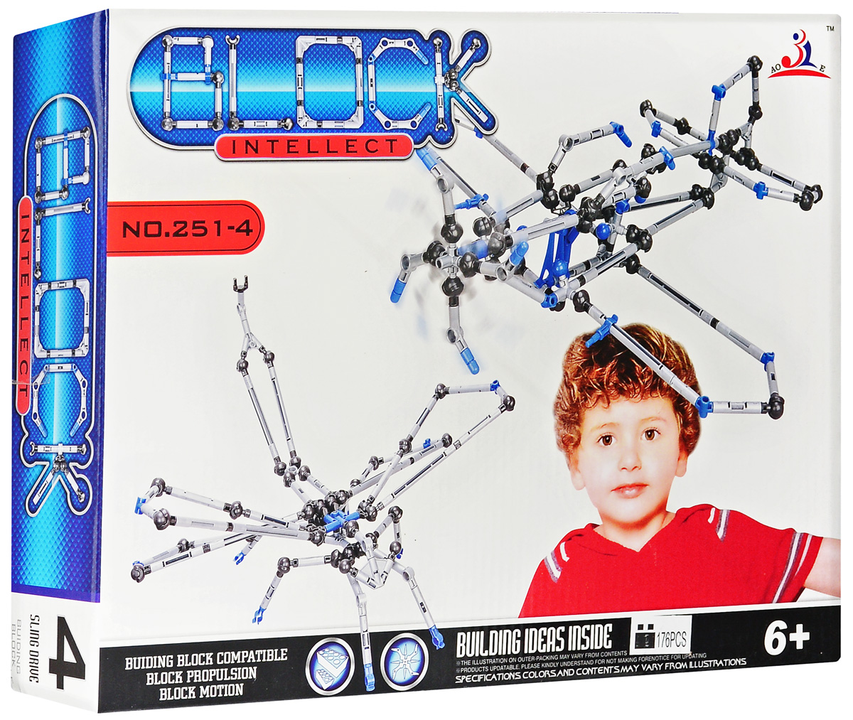 Intellect Block Конструктор Самолет251-4 Intellect Block Конструктор Самолет251-4Конструктор Intellect Block Самолет позволит вашему ребенку весело и с пользой провести время. Набор включает в себя 176 пластиковых элементов, с помощью которых можно собрать модель самолета, стрекозу или любую другую модель из предложенных. Также в набор входит схематичная инструкция по сборке, которая поможет собрать ту или иную конструкцию правильно и быстро. Конструктор Intellect Block Самолет способствует развитию мелкой моторики рук, координации движений и усидчивости.