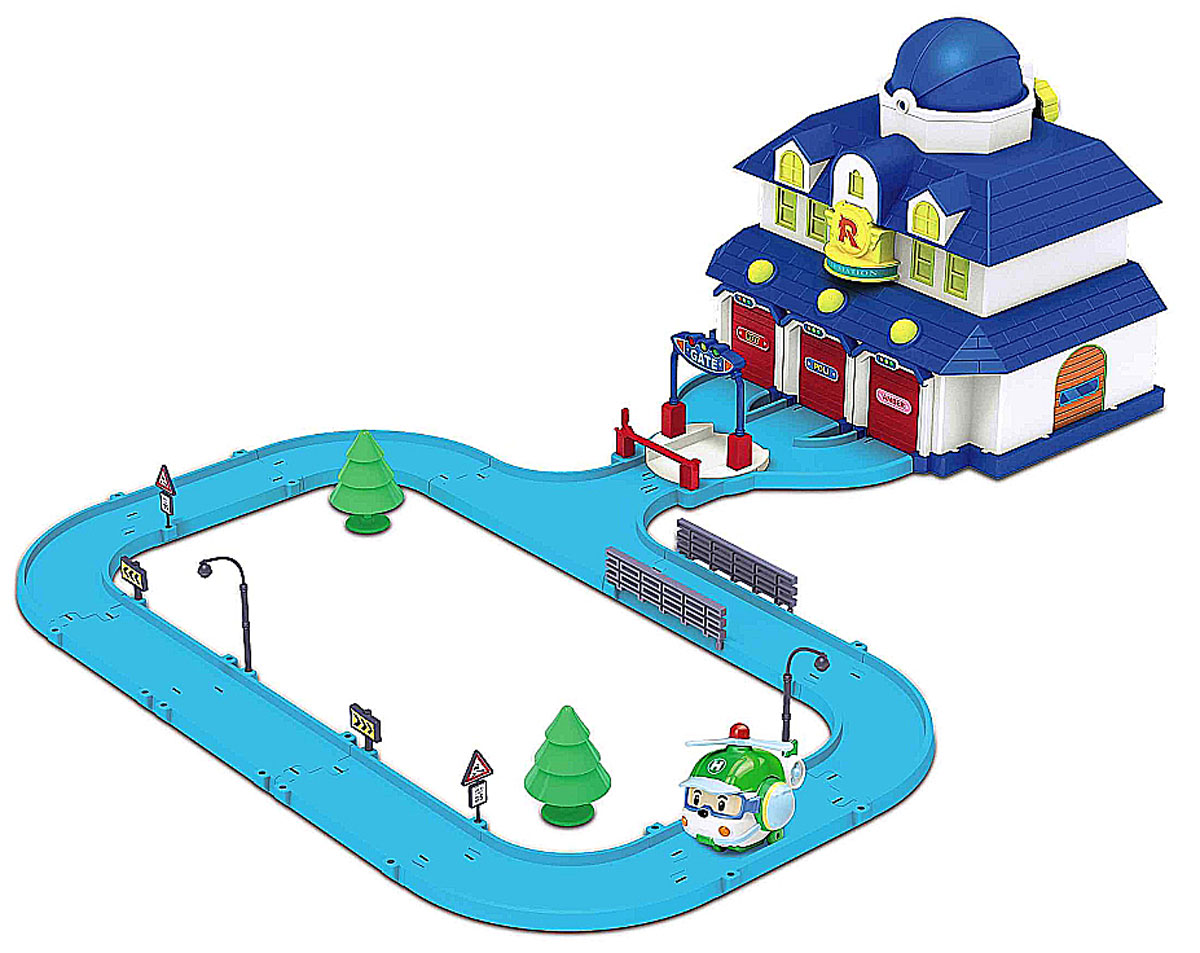 Robocar Poli Игровой набор Штаб-квартира83156 Robocar Poli Игровой набор Штаб-квартира83156Игровой набор Poli Штаб-квартира непременно понравится вашему малышу. В него входит штаб-квартира супер- команды спасателей городка Брумстаун, в котором живут полицейская машинка Поли, пожарная машинка Рой и машина скорой помощи Эмбер. В штаб-квартире имеются три гаража для машинок-спасателей, на дверях которых расположены именные таблички (Roy, Amber, Poli). Двери гаражей легко поднимаются, чтобы машинки могли мгновенно выехать туда, где требуется их помощь. К штабу прилегает автодорога с удобным подъездом к зданию, перед которым установлен поднимающийся шлагбаум, а за ним - вращающаяся платформа для удобства выезда любой из машинок. На крыше здания штаба находится домик для спасательного вертолета Хэли. Все элементы набора легко разместить внутри здания штаба. Также в наборе игрушка в виде спасательного вертолета Хэли, элементы декора (зеленые деревья, дорожные знаки, фонарные столбы и ограждения) и схематичная инструкция на русском языке....