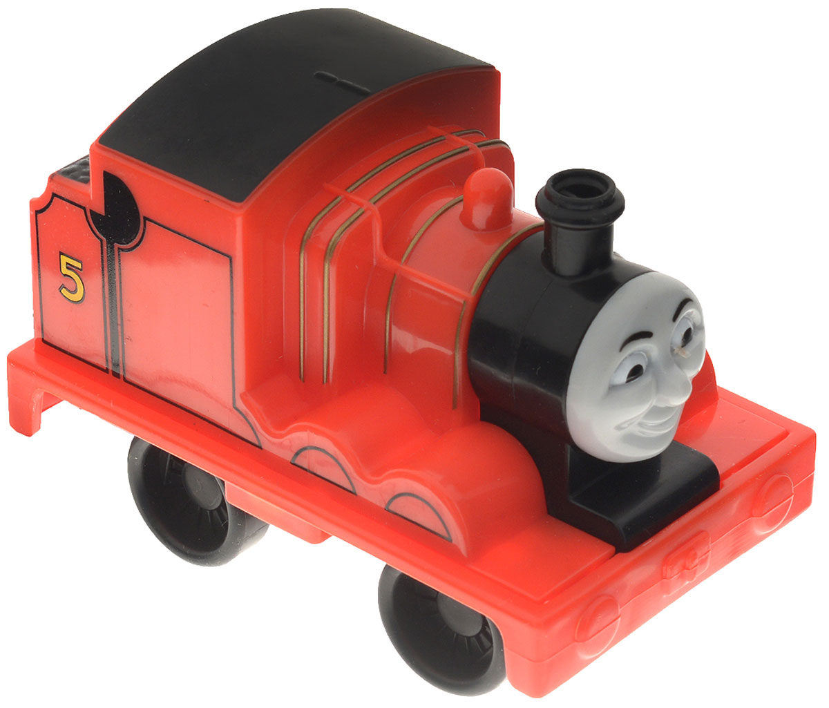 Thomas&Friends Паровозик Джеймс W2191W2190/W2191_Джеймс Thomas&Friends Паровозик Джеймс W2191W2190/W2191_ДжеймсМаленький, свободно перемещающийся паровозик Джеймс выполнен из пластика в виде персонажа популярного мультсериала Томас и его друзья (Thomas & Friends ). Джеймс - красный паровозик под номером 5. Он часто шутит и всех веселит. Паровозик оснащен четырьмя колесиками, благодаря чему малыш сможет катать его. Порадуйте своего непоседу такой замечательной игрушкой! Рекомендуется детям от 18 месяцев.