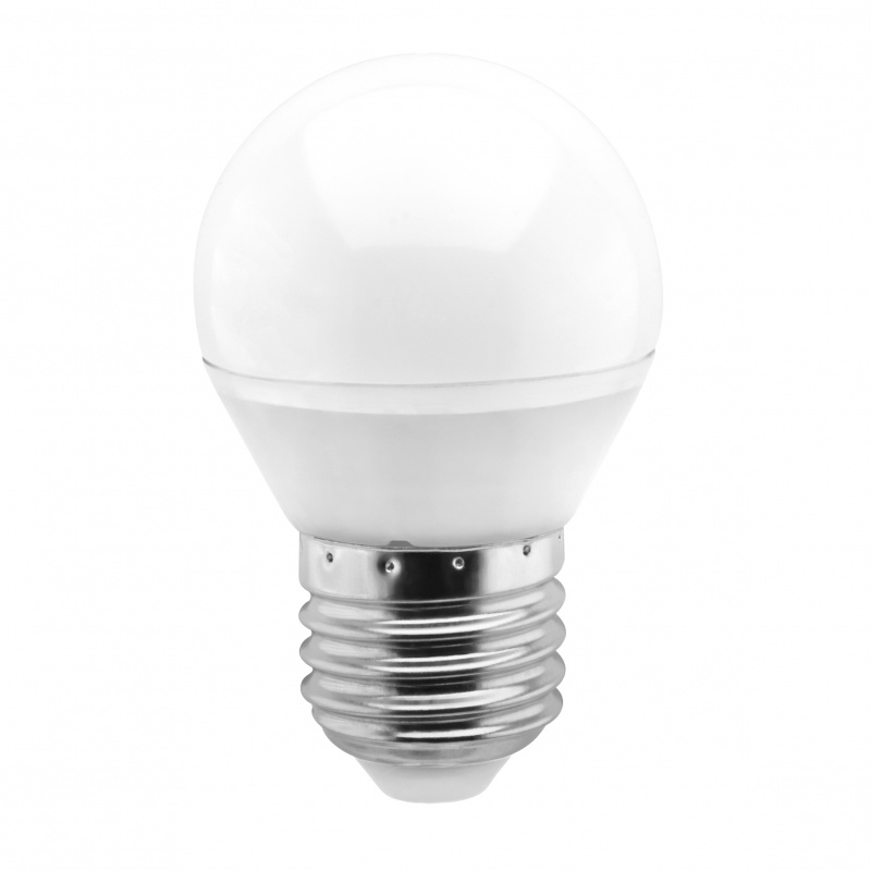 Лампа светодиодная Smartbuy, G45, теплый свет, цоколь Е27, 5 ВтSBL-G45-05-30K-E27 Лампа светодиодная Smartbuy, G45, теплый свет, цоколь Е27, 5 ВтSBL-G45-05-30K-E27Светодиодная лампа Smartbuy G45 - энергосберегающая лампа общего или декоративного освещения, подходит для замены ламп накаливания и галогенных. Благодаря своей экономичности, длительному сроку службы и экологичности светодиодные лампы выгодно отличаются от своих предшественников. Колба лампы выполнена в форме шара. Поверхность колбы матовая. Лампа G45 повторяет форму и размеры стандартных ламп типа шар и идеально подходит к любому светильнику, в котором используются данные типы ламп. В светодиодных лампах серии G45 применяются высокоэффективные светодиоды, обеспечивающие эффективность до 80 лм/Вт. При этом коэффициент цветопередачи ламп обеспечивается на уровне Ra>80. Особенности: - Хорошая цветопередача. - Отсутствие мерцания обеспечивает меньшую утомляемость глаз. - Высокоэффективный драйвер обеспечивает стабильную работу. - Устойчивость к механическому воздействию. - Большой срок службы - 30 000 часов работы. - Широкий...