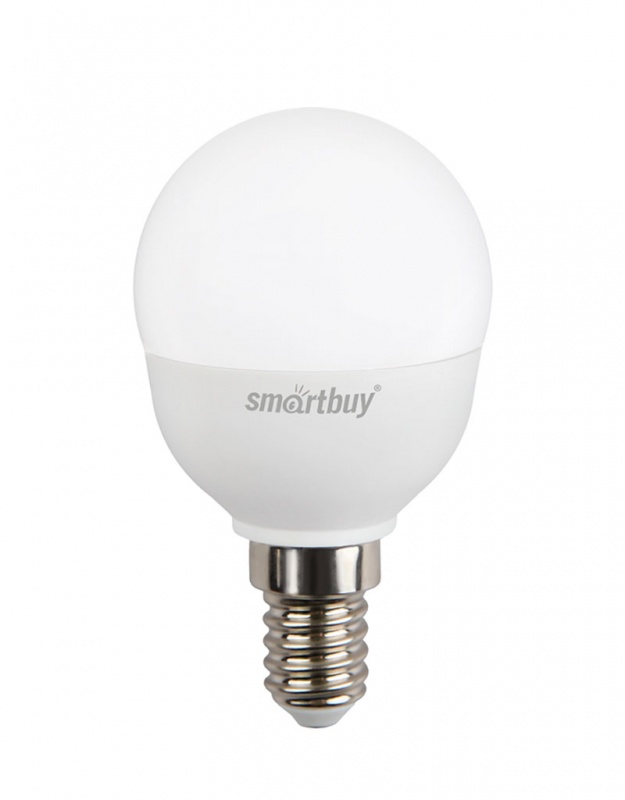 Лампа светодиодная Smartbuy, P45, холодный свет, цоколь Е14, 7 ВтSBL-P45-07-40K-E14 Лампа светодиодная Smartbuy, P45, холодный свет, цоколь Е14, 7 ВтSBL-P45-07-40K-E14Светодиодная лампа Smartbuy P45 - энергосберегающая лампа общего или декоративного освещения, подходит для замены ламп накаливания и галогенных. Благодаря своей экономичности, длительному сроку службы и экологичности светодиодные лампы выгодно отличаются от своих предшественников. Колба лампы выполнена в форме шара. Поверхность колбы матовая. Лампа P45 повторяет форму и размеры стандартных ламп типа шар и идеально подходит к любому светильнику, в котором используются данные типы ламп. В светодиодных лампах серии P45 применяются высокоэффективные светодиоды, обеспечивающие эффективность до 80 лм/Вт. При этом коэффициент цветопередачи ламп обеспечивается на уровне Ra>80. Особенности: - Хорошая цветопередача. - Отсутствие мерцания обеспечивает меньшую утомляемость глаз. - Высокоэффективный драйвер обеспечивает стабильную работу. - Устойчивость к механическому воздействию. - Большой срок службы - 30 000 часов работы. - Широкий...
