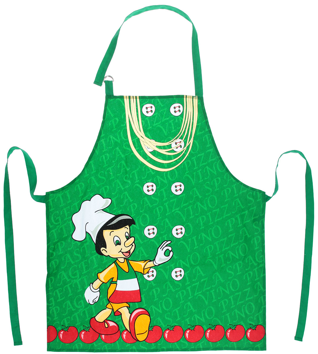 Фартук Bon Appetit Италия, 68 х 75 см57892 Фартук Bon Appetit Италия, 68 х 75 см57892Фартук Bon Appetit Италия, изготовленный из натурального 100% хлопка, оснащен карманом и регулируемым шейным ремешком, который поможет подогнать фартук по вашему росту. Удлиненный пояс можно завязать сзади или обернуть вокруг талии, благодаря чему фартук подойдет на фигуру S-XXL. Такой фартук поднимет настроение, позволит почувствовать себя нарядной и женственной при выполнении домашних дел.