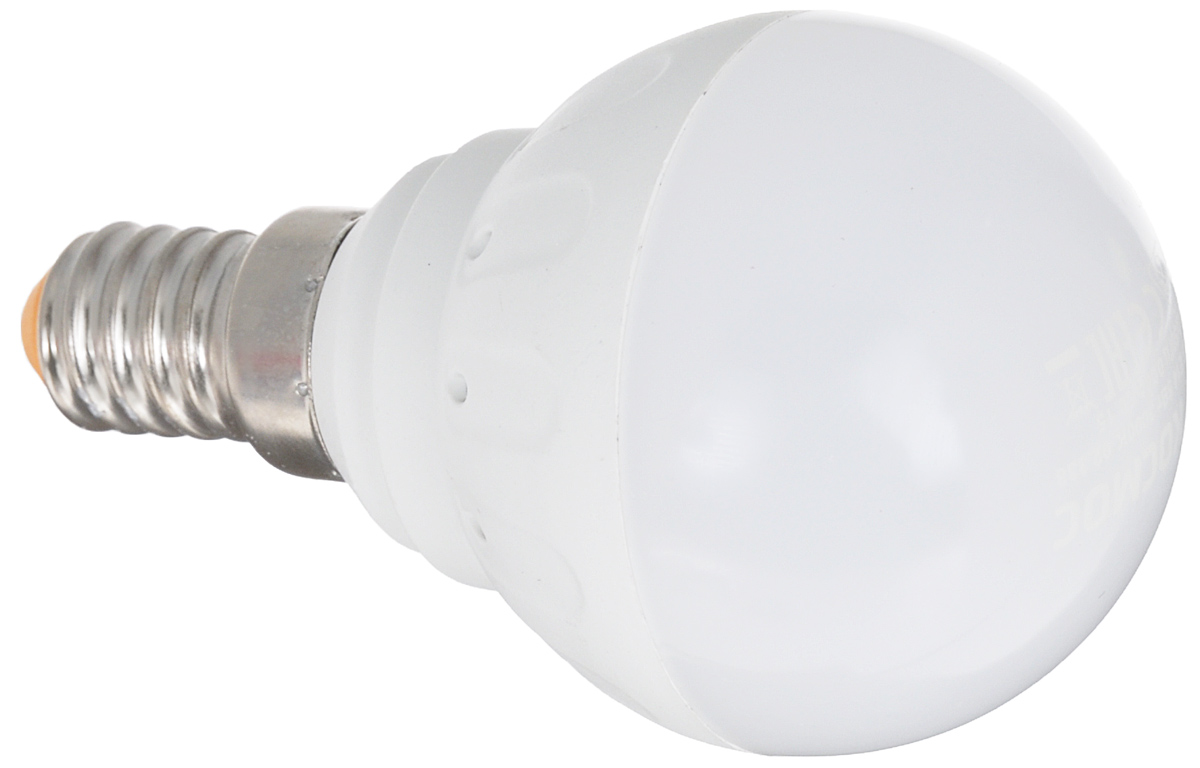 Светодиодная лампа Kosmos, теплый свет, цоколь E14, 5W, 220V. Lksm_LED5wGL45E1430Lksm_LED5wGL45E1430 Светодиодная лампа Kosmos, теплый свет, цоколь E14, 5W, 220V. Lksm_LED5wGL45E1430Lksm_LED5wGL45E1430Светодиодная лампа со сниженной теплопроизводительностью КОСМОС LED GL45 5Вт 220В E14 3000K (Lksm LED5wGL45E1430) разработана в соответствии с европейскими и российскими стандартами. Применима ко всем осветительным устройствам с цоколем Е14. Является аналогом 60-Ваттной обычной лампы. Угол рассеивания составляет 270 градусов. Уважаемые клиенты! Обращаем ваше внимание на возможные изменения в дизайне упаковки. Качественные характеристики товара остаются неизменными. Поставка осуществляется в зависимости от наличия на складе.