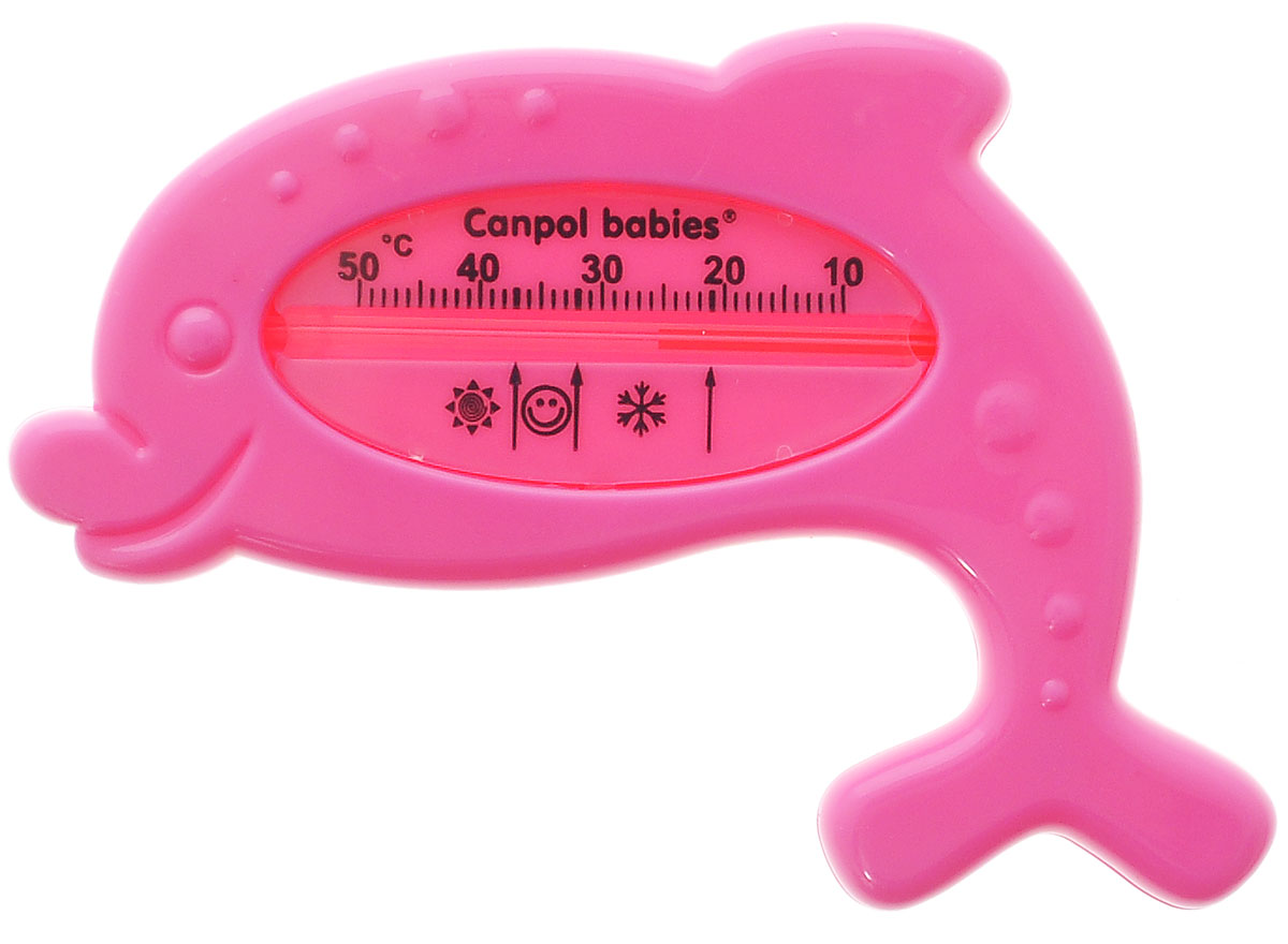 Canpol Babies Термометр для воды Дельфин2/782 Canpol Babies Термометр для воды Дельфин2/782Термометры для воды Canpol Babies Дельфин выполнен из безопасного материала в форме дельфина. Термометр без использования ртути позволяет измерять температуру воды точно, а необычная форма будет привлекать внимание малыша во время купания. Оптимальная температура воды для ребенка от 32°С до 37°С отмечена на шкале изображением смайлика.