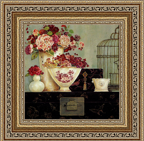 Цветение бабочек (Kathryn Whit18x18 D3116-41709 Цветение бабочек (Kathryn Whit18x18 D3116-41709Художественная репродукция картины Kathryn White Song Birg Bouguet. Размер постера: 18 см х 18 см. Изображение нанесено на чрезвычайно плотную основу (это не бумага и не картон) и обрамлено в багет. Технология изготовления арт-постеров подразумевает обязательную художественную ламинацию каждого изображения, что придает картине дополнительную ценность, а также защищает поверхность от загрязнения, повреждений (в том числе попыток помять, исцарапать изображение), влаги и ультрафиолетовых лучей. Так, например, наши арт-постеры совершенно спокойно перенесут не одну зиму в дачном или загородном доме. Ламинирование может значительно улучшить качество изображения. Использование пленок дает различную фактуру лицевой поверхности изображения (глянцевую, матовую, холщевую, ситцевую, льняную и другие). Например, при использовании глянцевых пленок изображение проявляется - краски становятся более контрастными и сочными. Технология художественного...