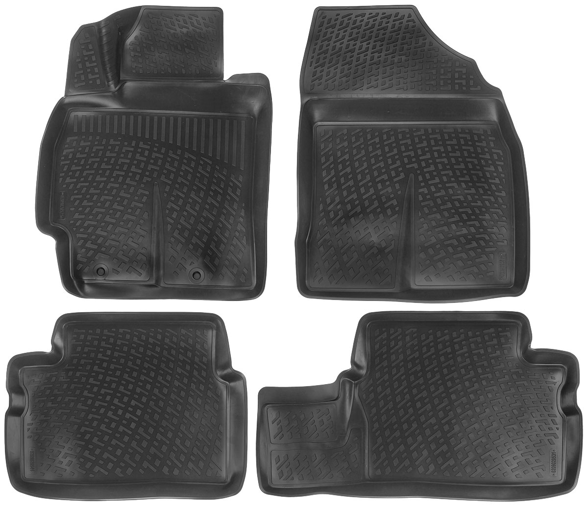 Набор автомобильных ковриков L.Locker Toyota Corolla/Auris 2007, в салон, 4 шт0209020501 Набор автомобильных ковриков L.Locker Toyota Corolla/Auris 2007, в салон, 4 шт0209020501Набор L.Locker Toyota Corolla/Auris 2007, изготовленный из полиуретана, состоит из 4 антискользящих 3D ковриков, которые производятся индивидуально для каждой модели автомобиля. Изделие точно повторяет геометрию пола автомобиля, имеет высокий борт, обладает повышенной износоустойчивостью, лишено резкого запаха и сохраняет свои потребительские свойства в широком диапазоне температур от -50°С до +50°С. Набор подходит для автомобилей с 2007 года выпуска. Комплектация: 4 шт. Размер ковриков: 73 см х 58 см; 60 см х 46 см; 80 см х 46 см; 74 см х 57 см.