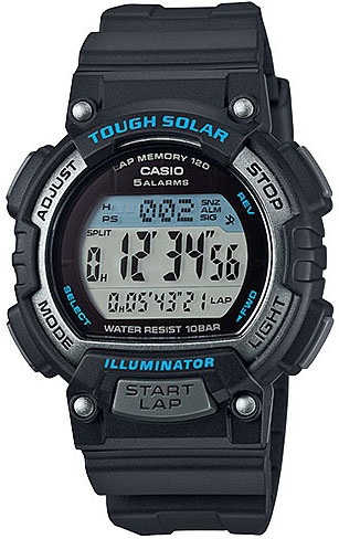 Часы наручные Casio, цвет: черный. STL-S300H-1ASTL-S300H-1A Часы наручные Casio, цвет: черный. STL-S300H-1ASTL-S300H-1AНаручные часы Casio произведены опытными специалистами из материалов самого высокого качества на базе новейших технологий. Часы прошли тщательную проверку и контроль качества. Часы оснащены кварцевым механизмом. Корпус выполнен из высококачественной нержавеющей стали с пластиковыми вставками. Дисплей часов защищен минеральным стеклом, устойчивым к появлению царапин и подсвечивается светодиодом. Ремешок часов выполнен из полимерного материала и оснащен застежкой-пряжкой. Часы имеют дополнительные функции: мировое время, индикатор даты, секундомер, таймер, будильник. Питание от солнечной энергии, индикатор заряда батареи. Функция автоматического сохранения энергии. Время работы аккумулятора без подзарядки - 13 месяцев, при включенной функции сохранения энергии - 38 месяцев. Часы укомплектованы паспортом с подробной инструкцией и упакованы в оригинальную фирменную коробку. Характеристики: Длина ремешка (с учетом корпуса): 22,5 см. ...