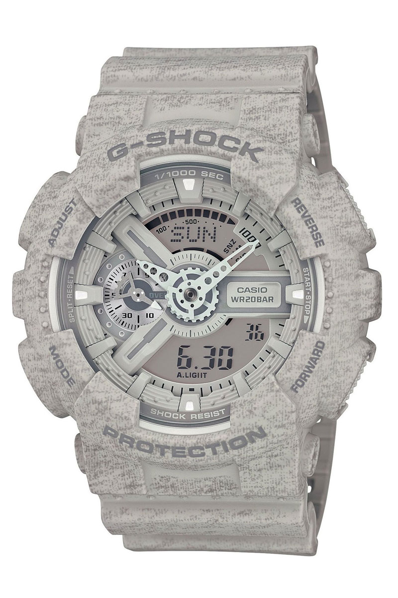 Часы наручные Casio, цвет: серый. GA-110HT-8AGA-110HT-8A Часы наручные Casio, цвет: серый. GA-110HT-8AGA-110HT-8AНаручные часы Casio произведены опытными специалистами из материалов самого высокого качества на базе новейших технологий. Часы прошли тщательную проверку и контроль качества. Часы оснащены кварцевым механизмом. Корпус выполнен из полимерного материала. Дисплей часов защищен минеральным стеклом, устойчивым к появлению царапин и подсвечивается светодиодной автоматической супер-подсветкой. При движении руки дисплей освещается ярким светом. Ремешок часов выполнен из полимерного материала и оснащен застежкой-пряжкой. Часы имеют дополнительные функции: мировое время, индикатор даты, секундомер, таймер, будильник. Лимитированная серия. Ударопрочная конструкция защищает механизм от ударов и вибрации. Защищены от магнитных полей. Часы укомплектованы паспортом с подробной инструкцией и упакованы в оригинальную фирменную коробку. Характеристики: Длина ремешка (с учетом корпуса): 27 см. Ширина ремешка: 2,5 см. Диаметр корпуса: 5,5 см. ...