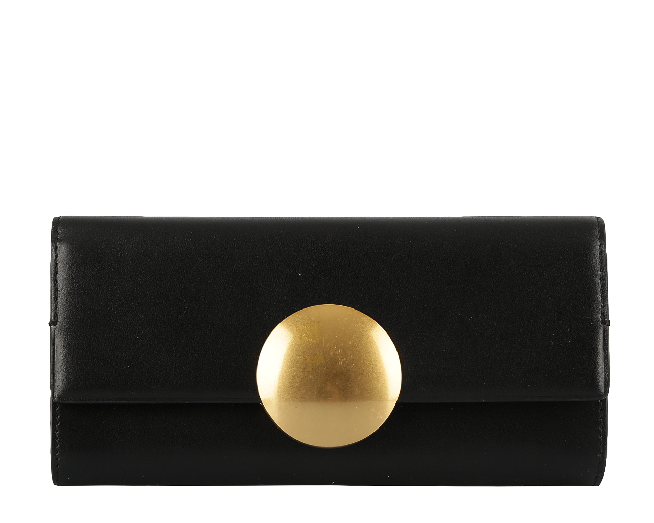 Кошелек женский Leo Ventoni, цвет: черный. L330791L330791 nero Кошелек женский Leo Ventoni, цвет: черный. L330791L330791 neroСтильный кошелек Leo Ventoni выполнен из натуральной кожи и оформлен металлической фурнитурой. Внутренняя часть изделия выполнена из текстиля и натуральной кожи. Изделие закрывается на клапан с магнитом, оформленным крупным декоративным элементом в виде металлического круга. Внутри кошелек имеет три отделения для купюр, открытый карман для мелких бумаг и чеков, шестнадцать кармашков для кредитных карт и визиток и один кармашек с прозрачным окошком из мягкого пластика. Отделение для мелочи расположено на тыльной стороне, имеет два кармана и закрывается на металлическую застежку-молнию. Стильный кошелек Leo Ventoni станет отличным подарком для человека, ценящего качественные и практичные вещи.