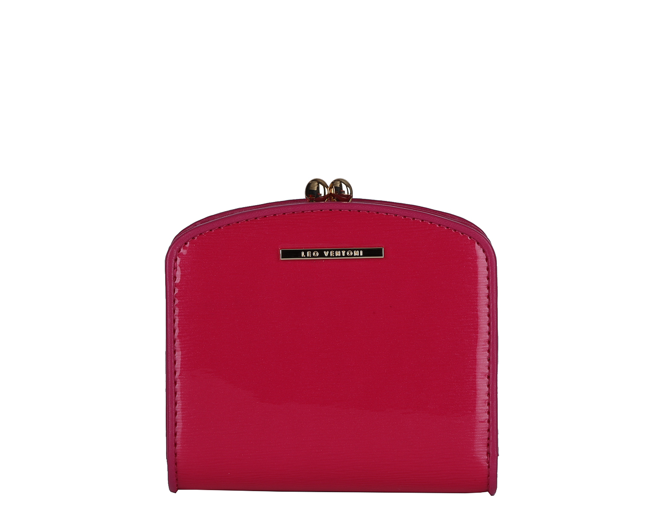 Кошелек женский Leo Ventoni, цвет: фуксия. L330837L330837 fuchsia Кошелек женский Leo Ventoni, цвет: фуксия. L330837L330837 fuchsiaЭлегантный кошелек Leo Ventoni выполнен из натуральной лакированной кожи с оригинальным тиснением и оформлен металлической фурнитурой с символикой бренда. Внутренняя часть изделия выполнена из текстиля и натуральной кожи. Изделие закрывается на кнопки. Кошелек содержит два отделения для купюр, два боковых карманов, один вертикальный кармашек, восемь карманов для визиток или пластиковых карт, один кармашек для фото с прозрачным пластиковым окошком. Отделение для монет закрывается на рамочный замок и имеет два отсека. Снаружи, на тыльной стороне кошелька, расположен еще один открытый кармашек. Изделие поставляется в подарочной коробке с логотипом бренда. Стильный кошелек Leo Ventoni станет отличным подарком для человека, ценящего качественные и практичные вещи.