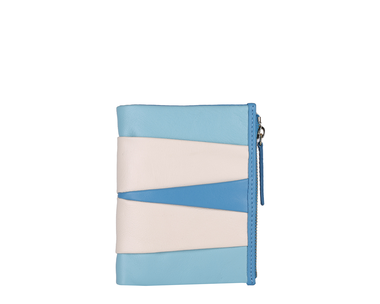 Кошелек женский Leo Ventoni, цвет: голубой, белый, синий. L330907L330907 blue/beige Кошелек женский Leo Ventoni, цвет: голубой, белый, синий. L330907L330907 blue/beigeЭлегантный кошелек Leo Ventoni выполнен из натуральной кожи с зернистой фактурой и оформлен металлической фурнитурой, внутренняя часть изделия выполнена из текстиля и натуральной кожи. Изделие раскладывается и закрывается хлястиком на кнопку. Внутри предусмотрено четыре накладных кармана, пять кармашков для кредитных карт или визиток, один из которых сетчатый карман, два отделения для купюр, отделение для монет на молнии. Снаружи, в тыльной стенке кошелька расположен накладной карман. Стильный кошелек Leo Ventoni станет отличным подарком для человека, ценящего качественные и практичные вещи.