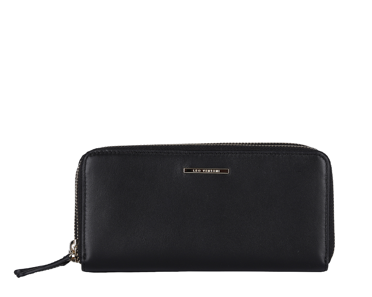 Кошелек женский Leo Ventoni, цвет: черный, фуксия. L330909L330909 nero/fuchsia Кошелек женский Leo Ventoni, цвет: черный, фуксия. L330909L330909 nero/fuchsiaЭлегантный кошелек Leo Ventoni выполнен из натуральной кожи и оформлен металлической фурнитурой с символикой бренда. Внутренняя часть изделия контрастного цвета выполнена из текстиля и натуральной кожи. Изделие содержит два отделения, которые закрываются на застежки-молнии. Внутри одного отделения предусмотрены два вместительных отделения для купюр и два открытых кармашка для мелких бумаг и чеков. Во втором отделении расположены три вместительных кармана для купюр, карман для монет на пластиковой застежке-молнии, восемь карманов для кредитных и дисконтных карт, два открытых кармашка для мелких бумаг и чеков и кармашек с прозрачным окошком из мягкого пластика для фотографии. Снаружи, на тыльной стороне кошелька расположен врезной карман на застежке-молнии. Стильный кошелек Leo Ventoni станет отличным подарком для человека, ценящего качественные и практичные вещи.