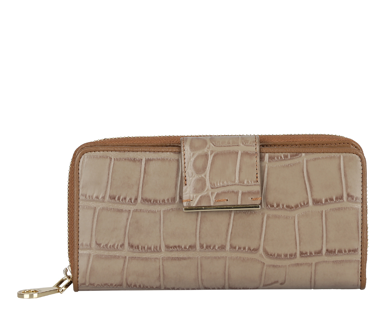 Кошелек женский Leo Ventoni, цвет: бежевый. L330519L330519-tan cocco Кошелек женский Leo Ventoni, цвет: бежевый. L330519L330519-tan coccoЭлегантный кошелек Leo Ventoni выполнен из натуральной кожи с тиснением под крокодила и оформлен металлической фурнитурой с символикой бренда. Внутренняя часть изделия выполнена из текстиля и натуральной кожи. Изделие содержит два отделения: отделение для купюр на застежке-молнии и отделение для документов, которое закрывается хлястиком на кнопку. Внутри отделения для купюр предусмотрено две секции. Отделение для документов включает в себя тринадцать карманов для кредитных карт или визиток, один из которых с прозрачным окошком из мягкого пластика, и три бковых кармана для мелких бумаг и чеков. Стильный кошелек Leo Ventoni станет отличным подарком для человека, ценящего качественные и практичные вещи.