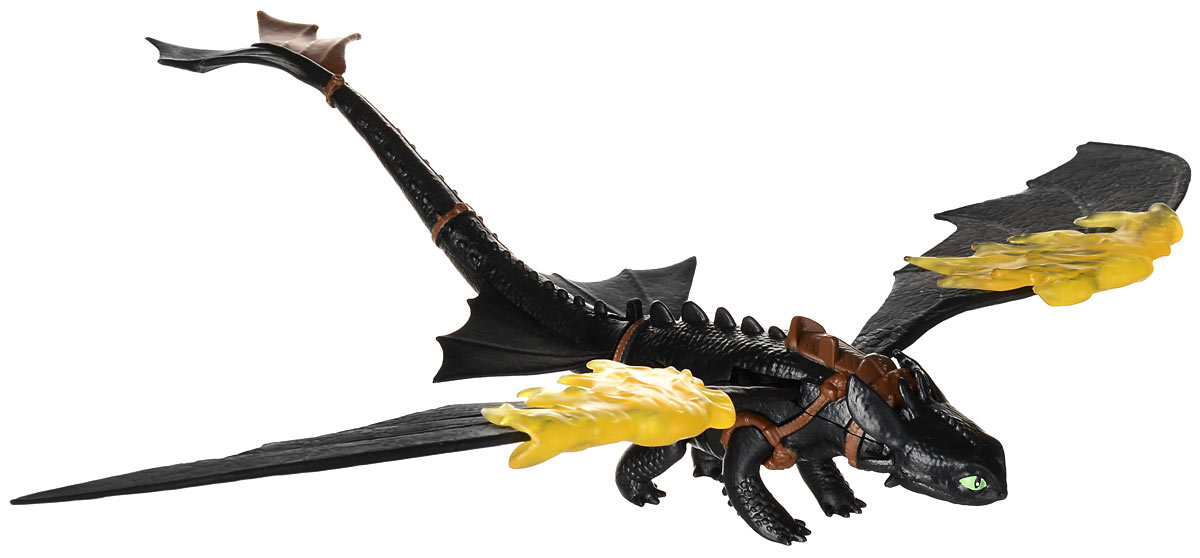 Dragons Фигурка Toothless66550_20067248 Dragons Фигурка Toothless66550_20067248Фигурка Dragons Toothless непременно придется по душе вашему ребенку. Игрушка выполнена в виде дракона Toothless из популярного мультфильма Как приручить дракона. Крылья и хвост дракона подвижны, а его накладные огненные крылья приведут в ужас любого противника! С драконом можно организовать настоящее сражение, ведь эти умелые бойцы снабжены всем необходимым для настоящей схватки с противником! Благодаря фигурке Dragons Toothless ваш ребенок с удовольствием будет проигрывать любимые сцены из мультфильма или придумывать свои истории! В комплект входит: дракон, огненные крылья.