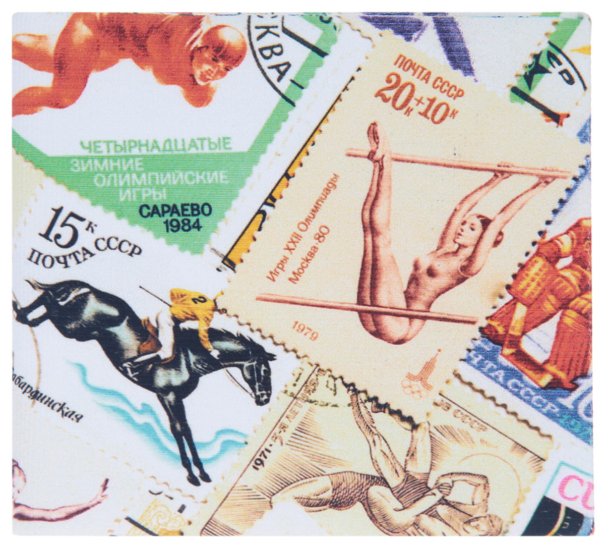Кошелек Спорт (марки) 2. KZAM033KZAM033 Кошелек Спорт (марки) 2. KZAM033KZAM033Авторский, неповторимый кошелек от Mitya Veselkov Спорт (марки) выполнен из синтетического материала и оформлен изображением марок на спортивную тематику. Кошелек раскладывается пополам и содержит отделение для купюр и два врезных кармана для кредитных карт или визиток. Стильный кошелек Mitya Veselkov Спорт (марки) станет отличным подарком для творческого человека.