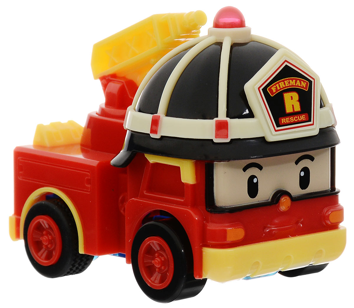 Robocar Poli Игрушка Умная машинка Рой83241 Robocar Poli Игрушка Умная машинка Рой83241Игрушка Robocar Poli Умная машинка Рой - это пожарный из мультфильма Робокар Поли. Рой выполняет важную работу по тушению пожаров, возникших в городах, селениях и лесных массивах. Ребенку будет интересно играть с игрушкой, ехать по вызову на место пожара и тушить бушующее пламя. Красивая красная машина с пожарной каской и умным, серьезным лицом, несомненно, понравится малышу, ведь с ней можно проезжать по улицам и следить за порядком, обследовать лес на случай пожара. Красный автомобиль пожарной инспекции Рой - это самый сильный участник, который выполняет сложные подъемы и поддержки попавших в беду жителей городка. С машинкой малыш может играть в героя, спешащего на помощь пострадавшим от огня людям, тушить возгорания и учить других технике безопасности. Машинки, прошедшие обучение, смогут стать помощниками для Роя. Рой - очень умная машинка, она отлично знает правила дорожного движения и ни за что не попадет в аварию, так как самостоятельно...