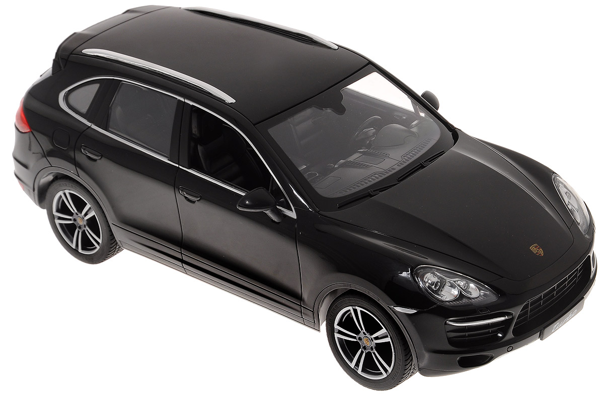 Rastar Радиоуправляемая модель Porsche Cayenne Turbo цвет черный масштаб 1:1442900_черный Rastar Радиоуправляемая модель Porsche Cayenne Turbo цвет черный масштаб 1:1442900_черныйВсе дети хотят иметь в наборе своих игрушек ослепительные, невероятные и крутые автомобили на радиоуправлении. Тем более если это автомобиль известной марки с проработкой всех деталей, удивляющий приятным качеством и видом. Одной из таких моделей является автомобиль на радиоуправлении Porsche Cayenne Turbo. Это точная копия настоящего авто в масштабе 1:14. Авто обладает неповторимым провокационным стилем и спортивным характером. А серьезные габариты придают реалистичность в управлении. Автомобиль отличается потрясающей маневренностью, динамикой и покладистостью. Для работы автомобиля требуются 5 батареек типа АА (в комплект не входят). Для работы пульта требуются 1 батарейка 9V (в комплект не входит).