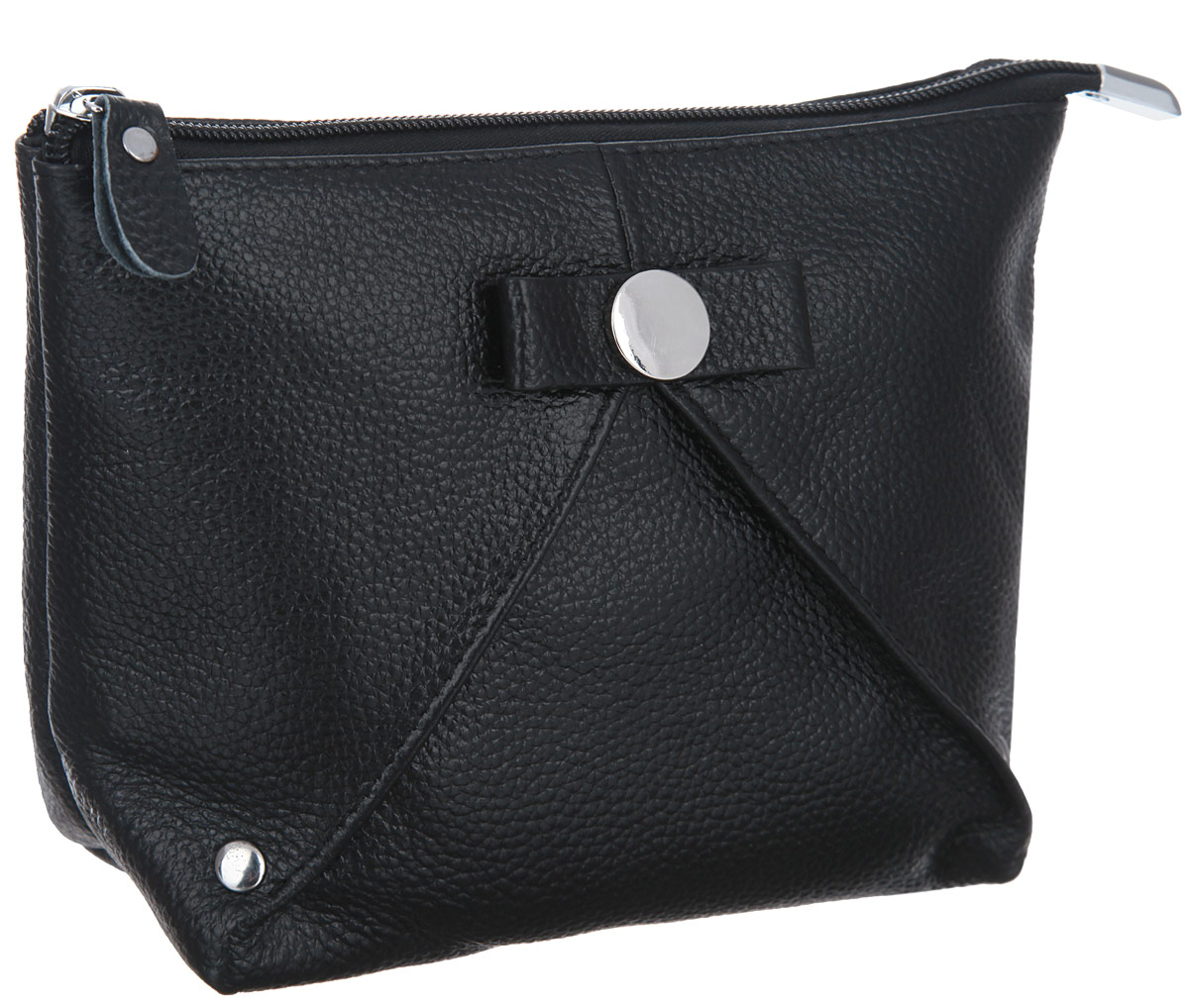 Косметичка Cheribags, цвет: черный. K-39K-39 Косметичка Cheribags, цвет: черный. K-39K-39Стильная косметичка Cheribags выполнена из натуральной кожи с зернистой фактурой и оформлена кокетливым бантиком. Косметичка закрывается на молнию и содержит одно вместительное отделение. Оригинальная косметичка Cheribags станет отличным подарком для человека, ценящего качественные и практичные вещи.