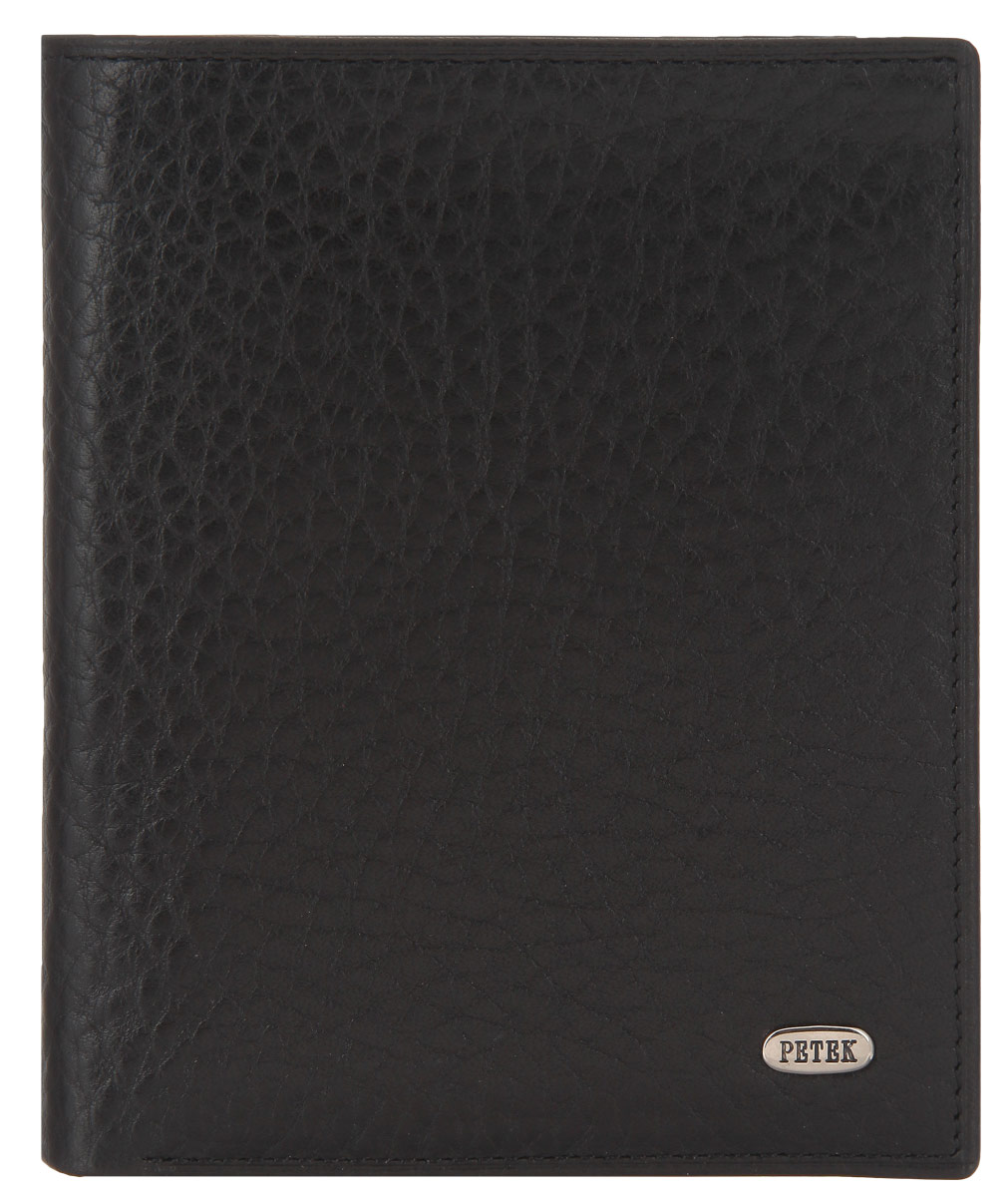Портмоне мужское Petek 1855, цвет: черный. 327.46B.01327.46B.01 Black Портмоне мужское Petek 1855, цвет: черный. 327.46B.01327.46B.01 BlackСтильное мужское портмоне Petek 1855 выполнено из натуральной кожи с зернистой поверхностью. Лицевая сторона оформлена металлической пластиной с гравировкой в виде названия бренда. Изделие раскладывается пополам. Портмоне содержит тринадцать кармашков для кредиток или пластиковых карт (один из которых с окошком из прозрачного пластика), один накладной карман с окошком из прозрачного материала, шесть потайных карманов и два отделения для купюр. Изделие упаковано в фирменную коробку. Такое портмоне станет отличным подарком для человека, ценящего качественные и стильные вещи.
