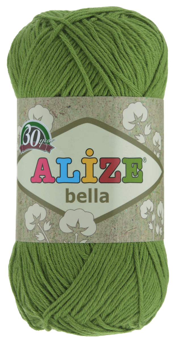 Пряжа для вязания Alize Bella, цвет: зеленый (492), 180 м, 50 г, 5 шт364124_492 Пряжа для вязания Alize Bella, цвет: зеленый (492), 180 м, 50 г, 5 шт364124_492Мягкая хлопковая пряжа Alize Bella просто идеальна для вязания вещей малышам и людям с чувствительной кожей. Нить не вызывает аллергии и очень приятна на ощупь. Изделия из такой нити получаются мягкие и красивые. Рекомендуемый размер спиц 2-4 мм и крючка 1-3 мм.
