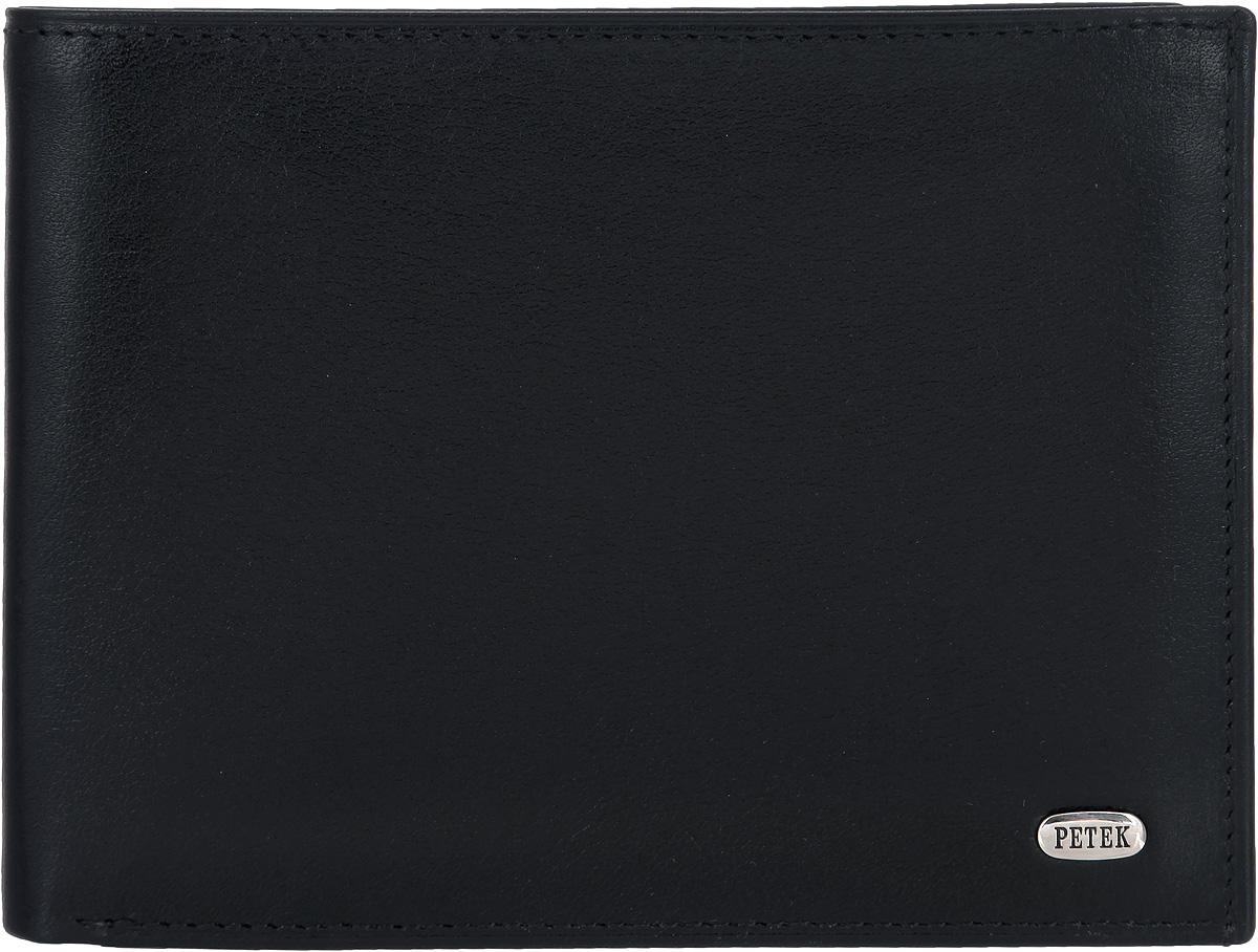 Портмоне мужское Petek 1855, цвет: черный. 220.000.01220.000.01 Black Портмоне мужское Petek 1855, цвет: черный. 220.000.01220.000.01 BlackСтильное мужское портмоне Petek 1855 выполнено из натуральной кожи с гладкой поверхностью. Лицевая сторона оформлена металлической пластиной с гравировкой в виде названия бренда. Изделие раскладывается пополам. Портмоне содержит двенадцать карманов для визиток и кредитных карт, семь потайных карманов и один плоский карман с сетчатым окошком, а также два кармана для купюр. Портмоне упаковано в фирменную коробку. Такое портмоне станет отличным подарком для человека, ценящего качественные и стильные вещи.
