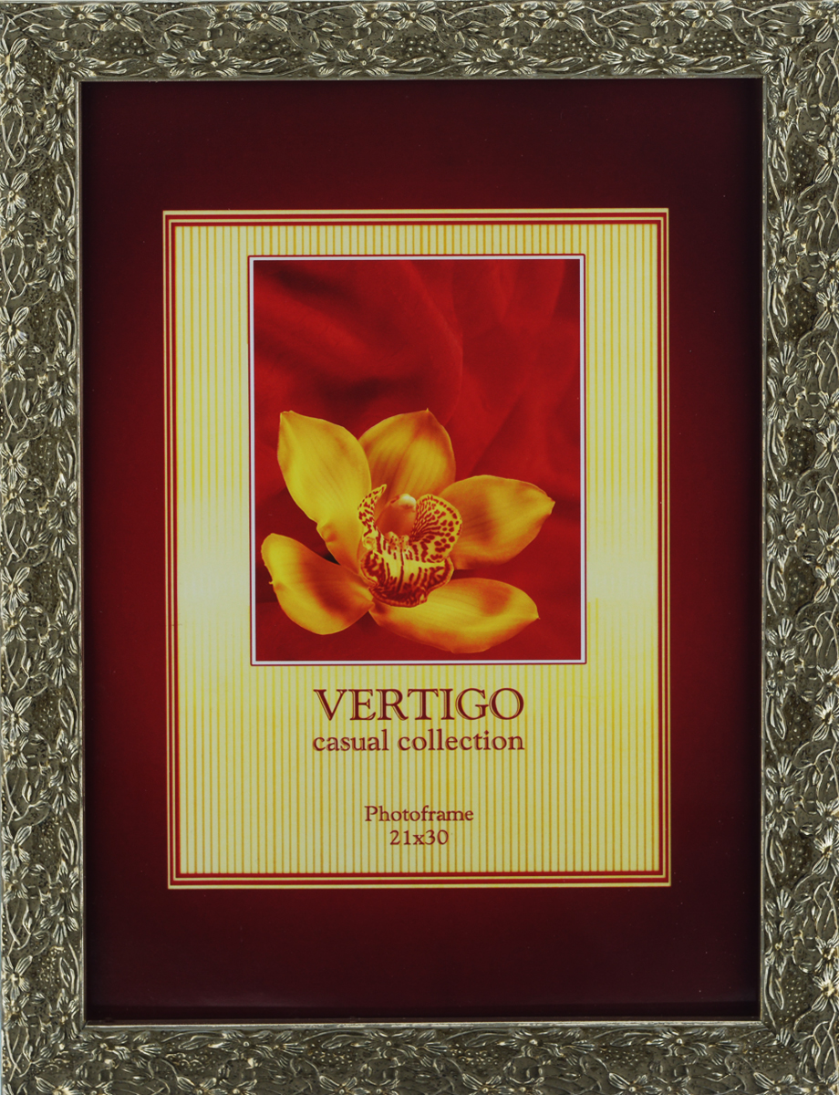 Фоторамка Vertigo Calabria, 21 см х 30 см12890 W5049/890 Фоторамка Vertigo Calabria, 21 см х 30 см12890 W5049/890Фоторамка Vertigo Calabria выполнена в классическом стиле из натурального дерева и стекла, защищающего фотографию. Изделие декорировано рельефным изображением цветов по периметру. Рамка оснащена двумя специальными отверстиями для подвешивания на стену. Такая фоторамка поможет вам оригинально и стильно дополнить интерьер помещения, а также позволит сохранить память о дорогих вам людях и интересных событиях вашей жизни. Размер фотографии: 21 см х 30 см.